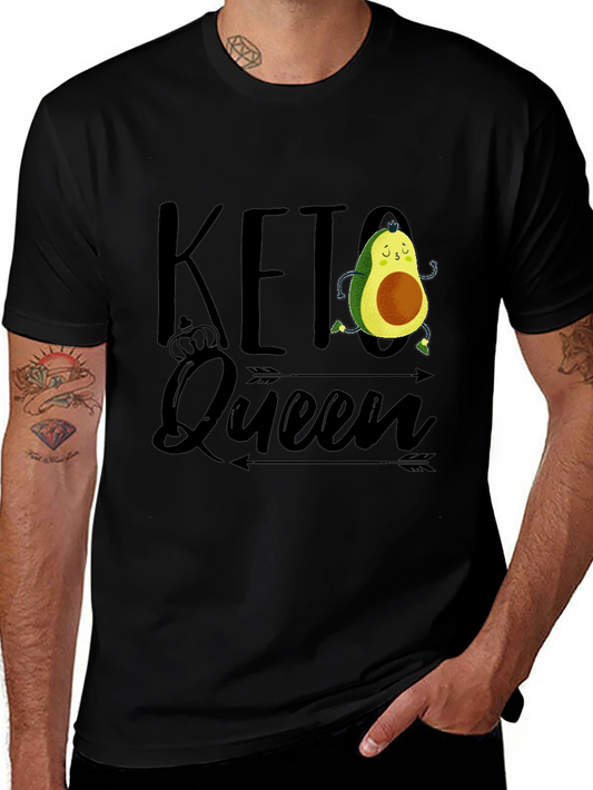 Keto Queen Avocado T-Shirt - Black