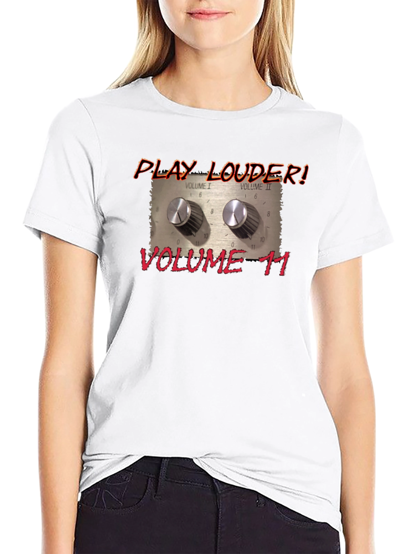 Play Louder Volume 11 T-Shirt - Black