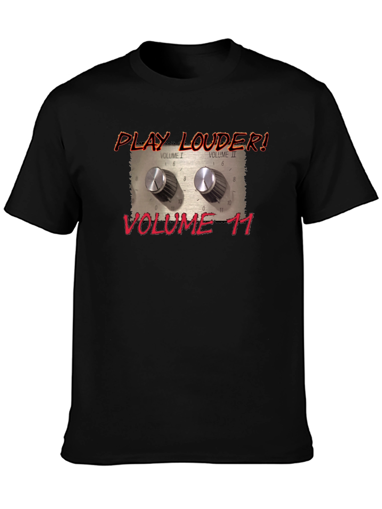 Play Louder Volume 11 T-Shirt - Black
