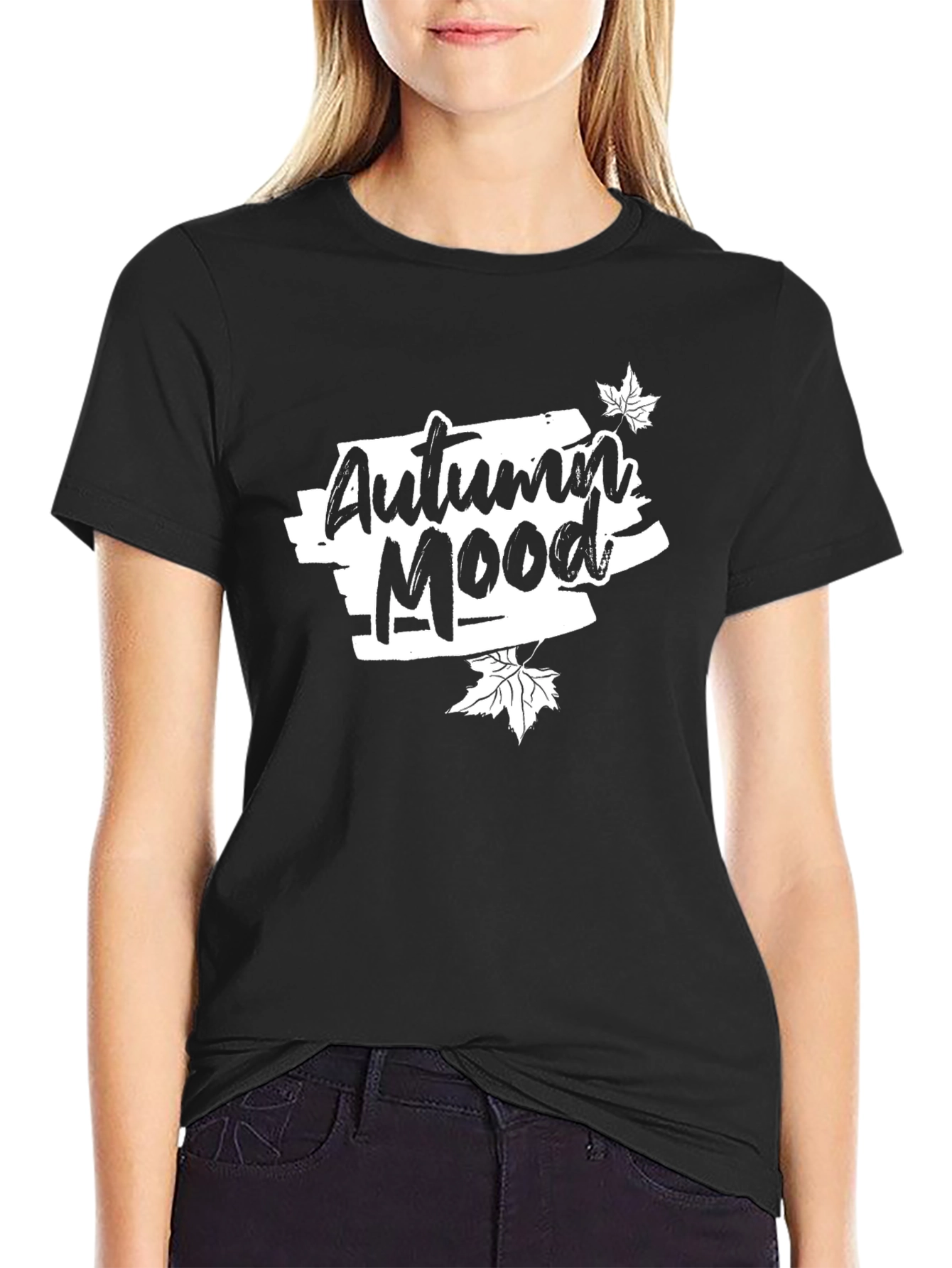 Autumn Mood Black T-Shirt