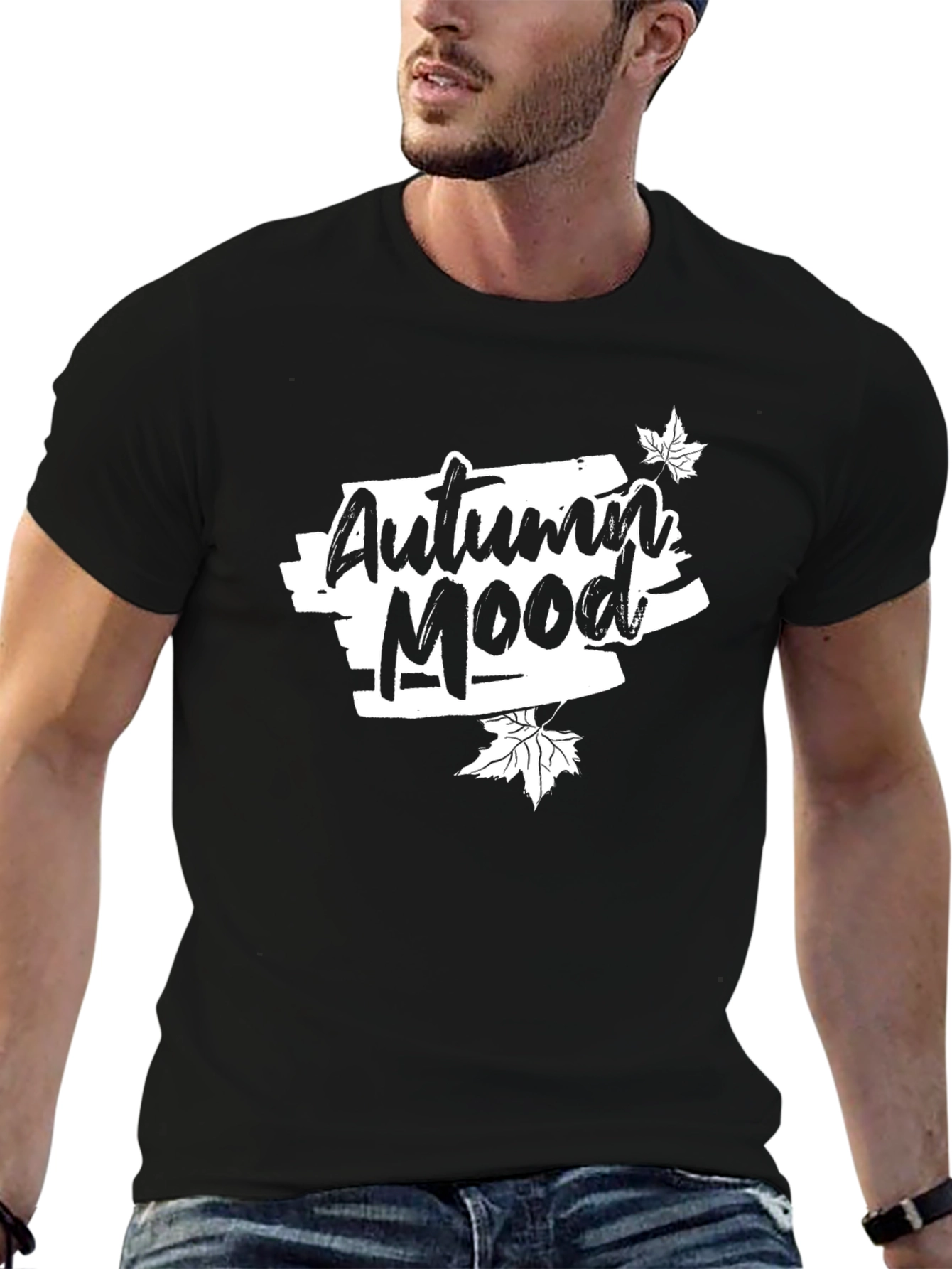 Autumn Mood Black T-Shirt