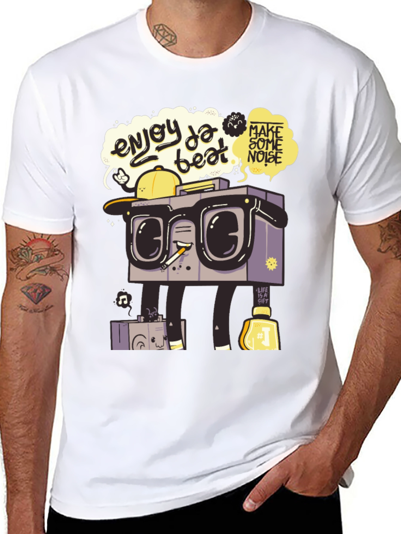 Enjoy Da Beat Graphic T-Shirt