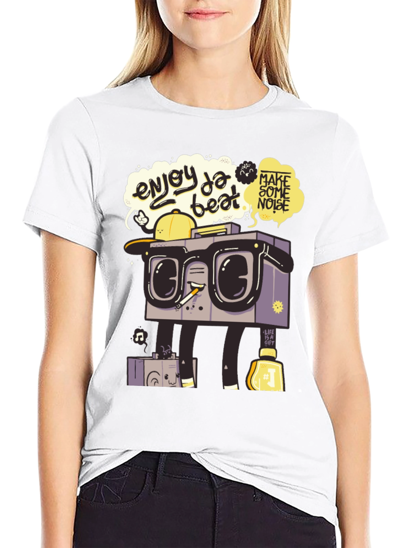 Enjoy Da Beat Graphic T-Shirt