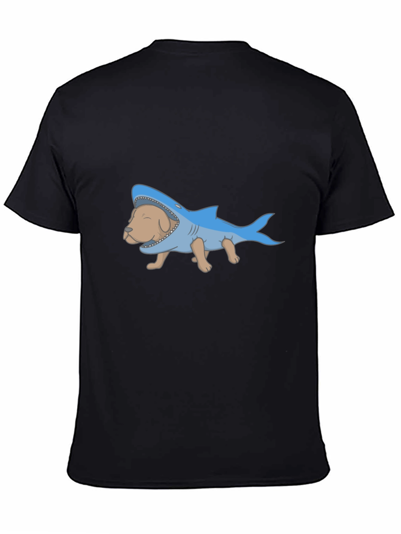 Dog Shark Costume Graphic T-Shirt - Novelty Tee