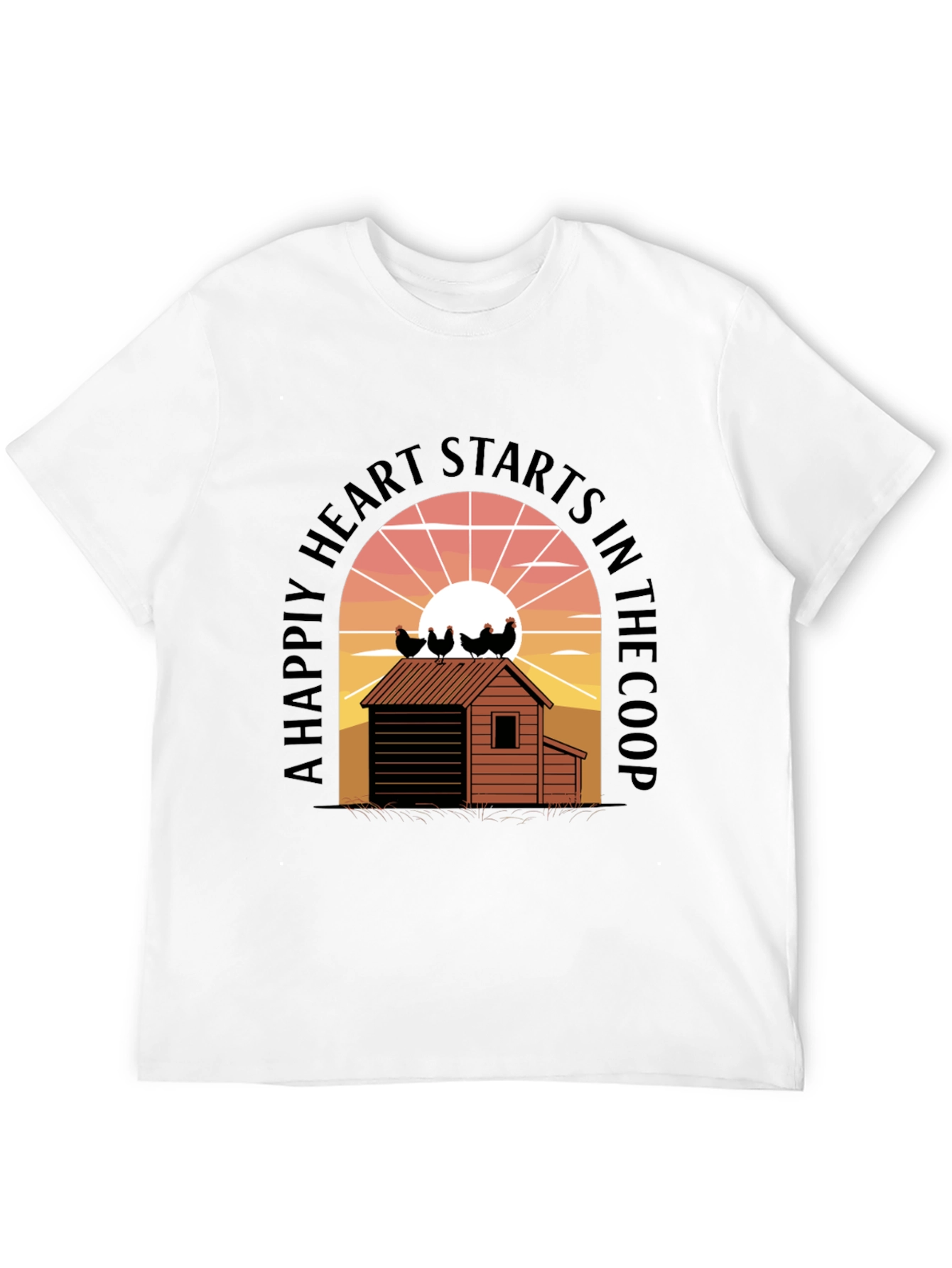 Chicken Coop Heart T-Shirt