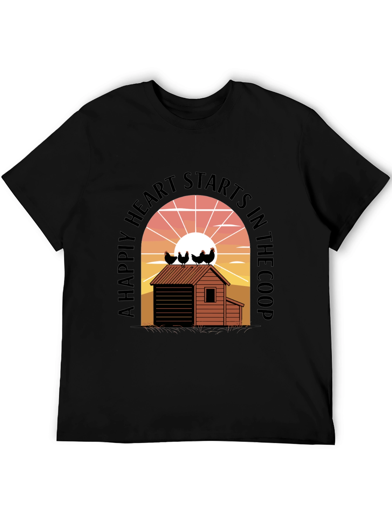 Chicken Coop Heart T-Shirt