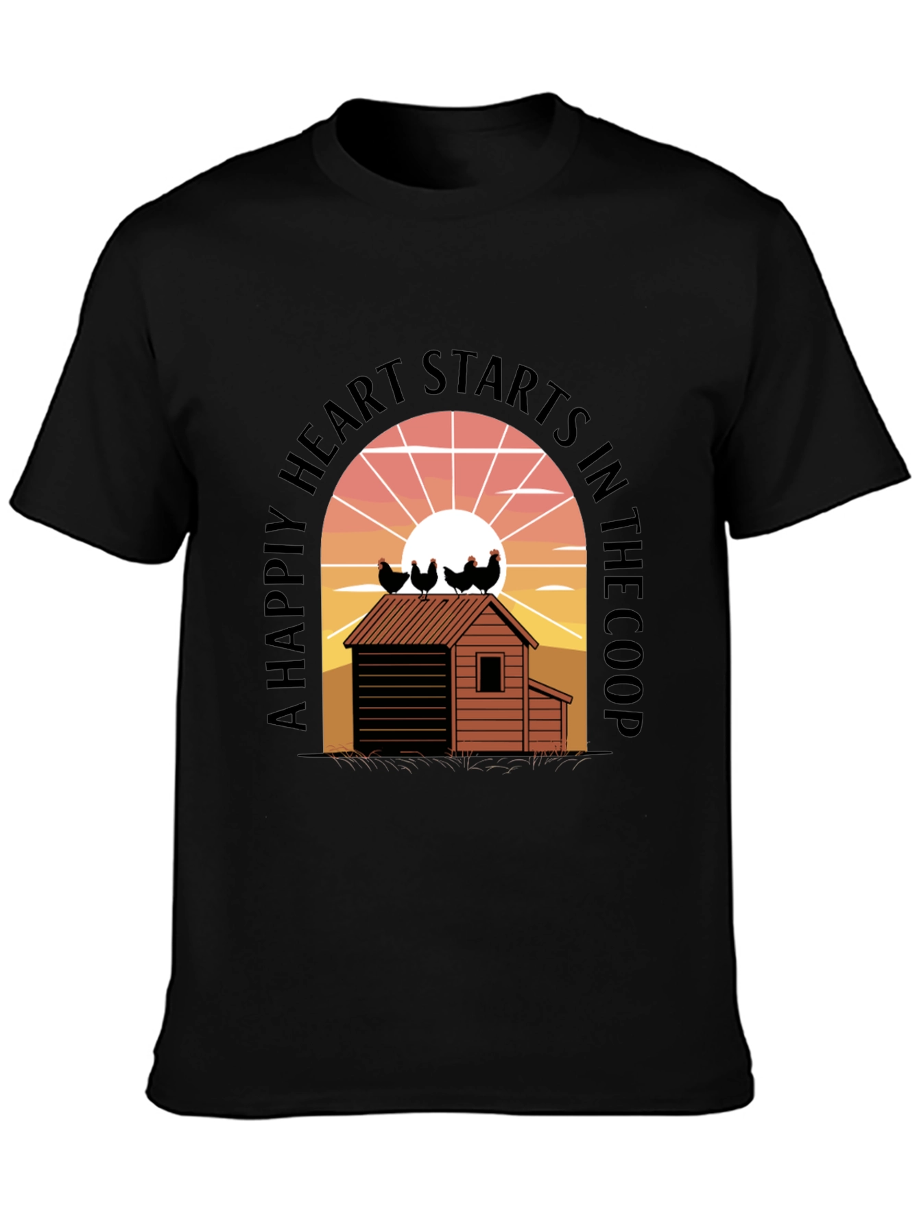 Chicken Coop Heart T-Shirt