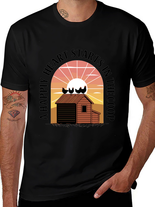 Chicken Coop Heart T-Shirt