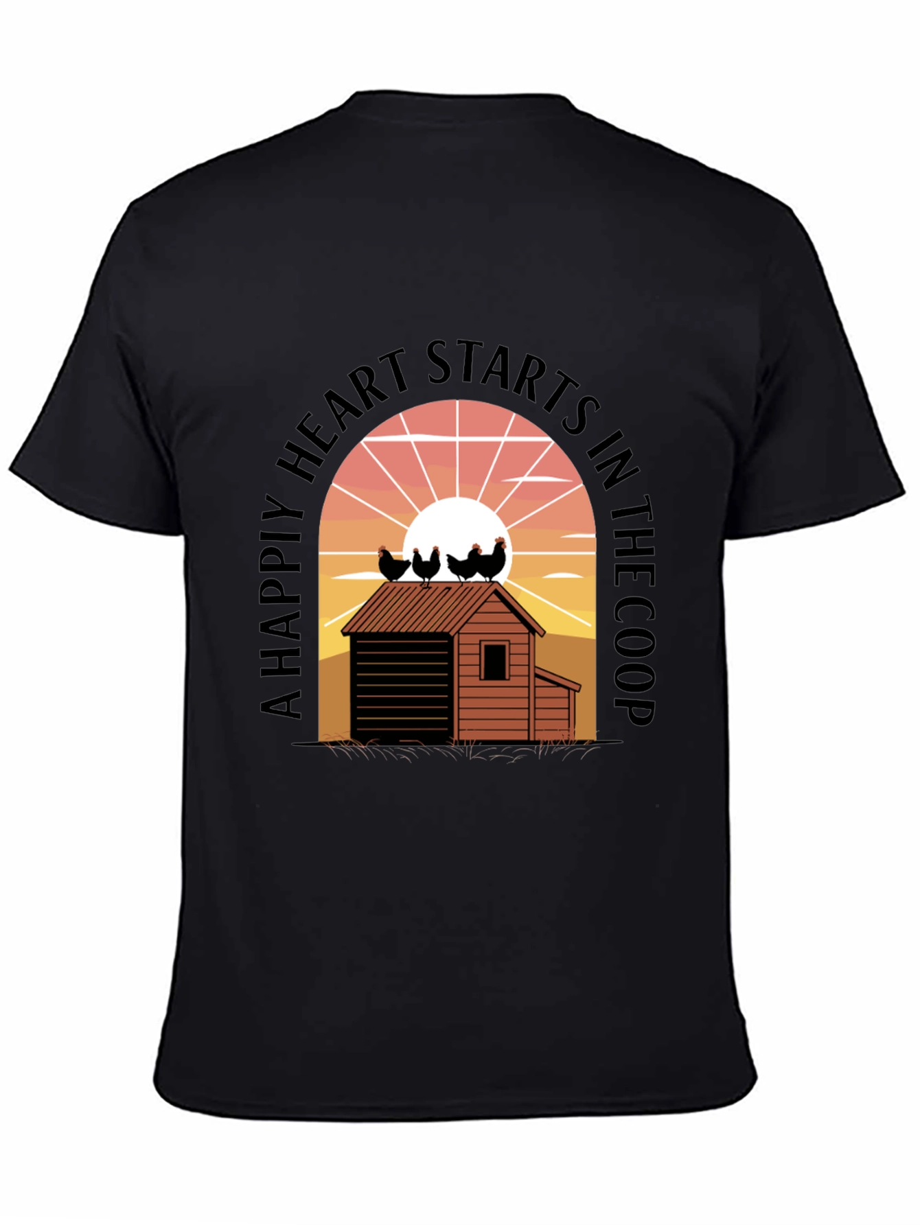Chicken Coop Heart T-Shirt