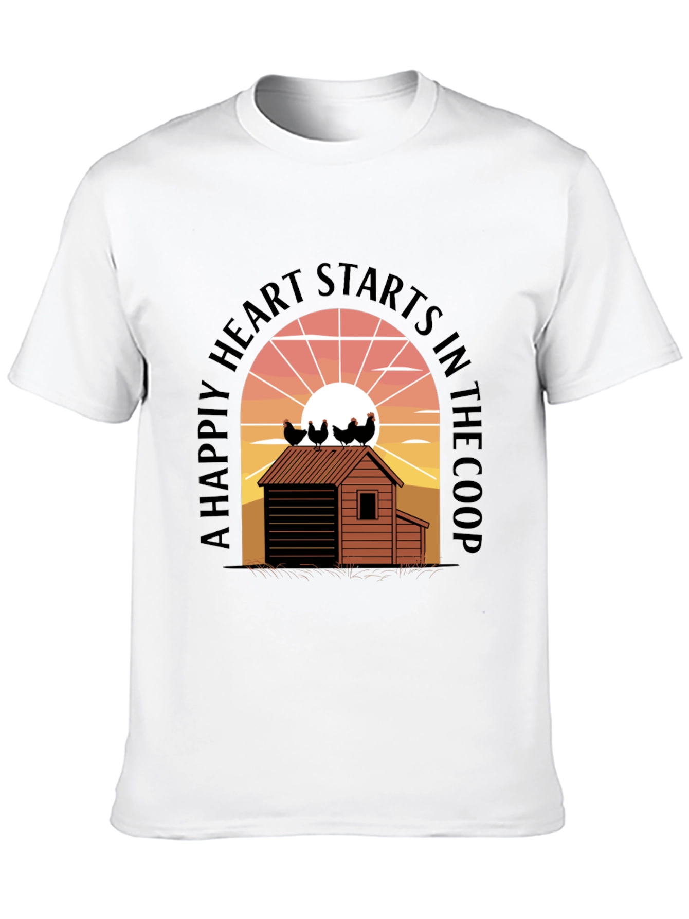 Chicken Coop Heart T-Shirt