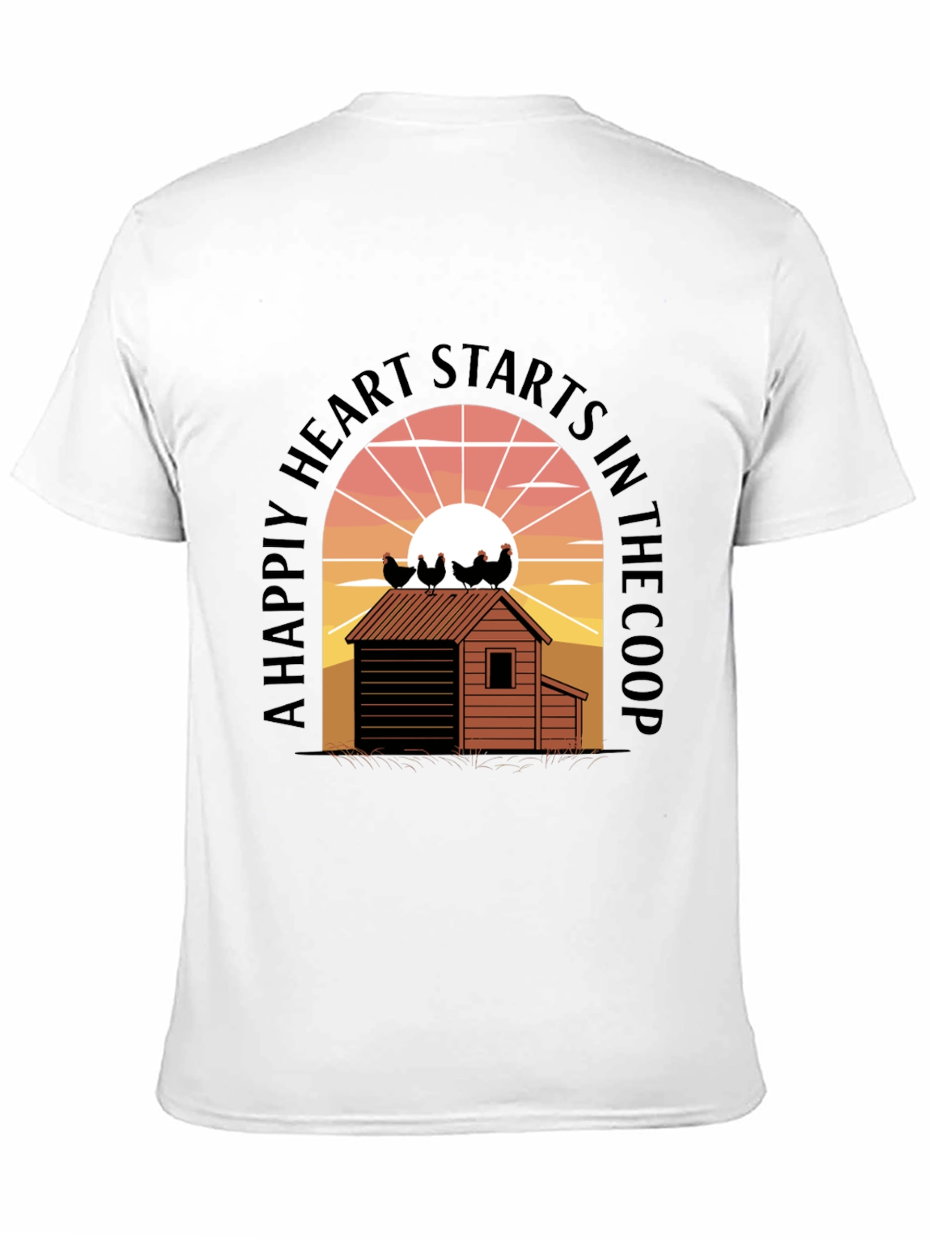 Chicken Coop Heart T-Shirt
