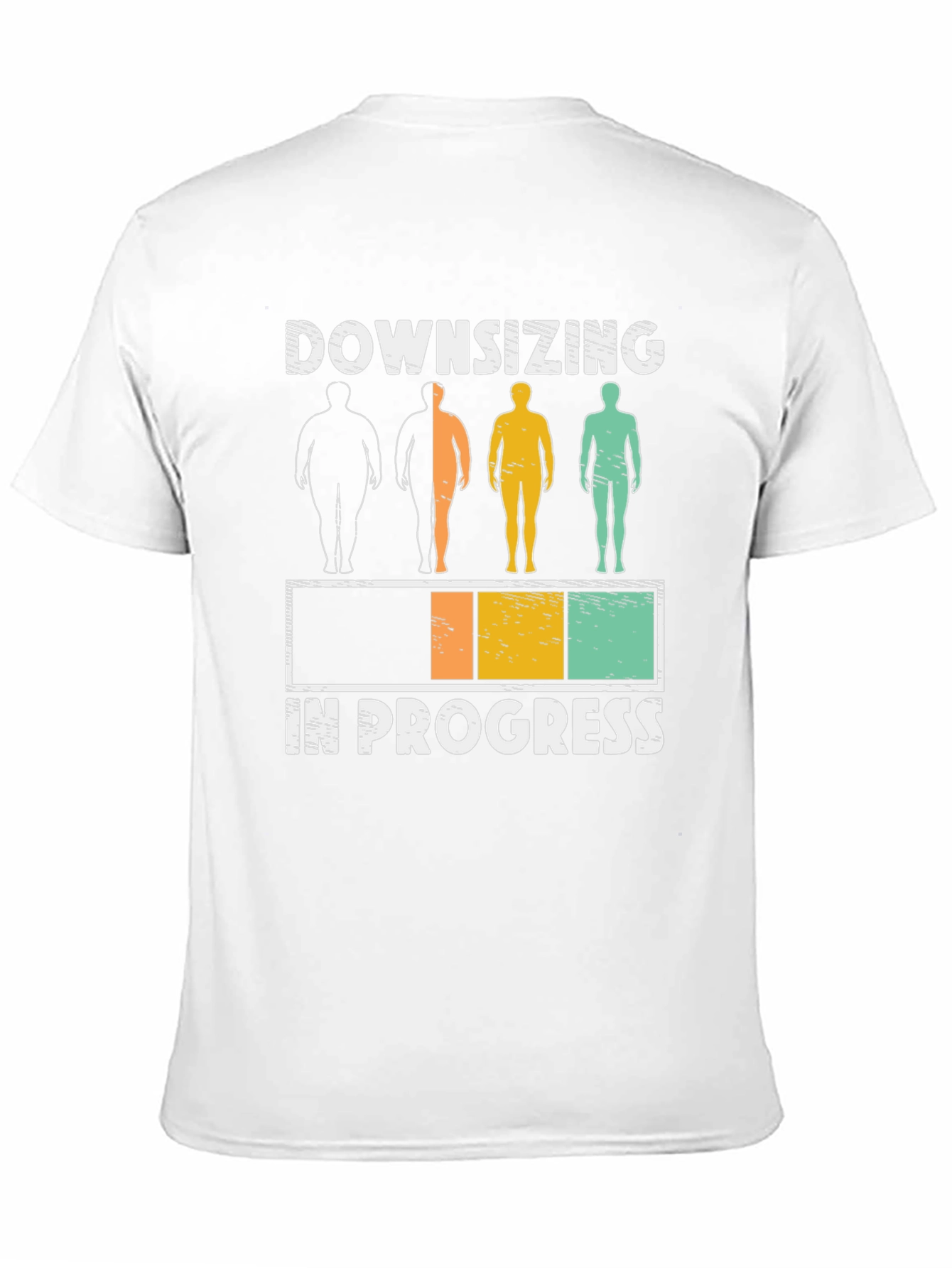 Downsizing In Progress Funny Gym Workout T-Shirt
