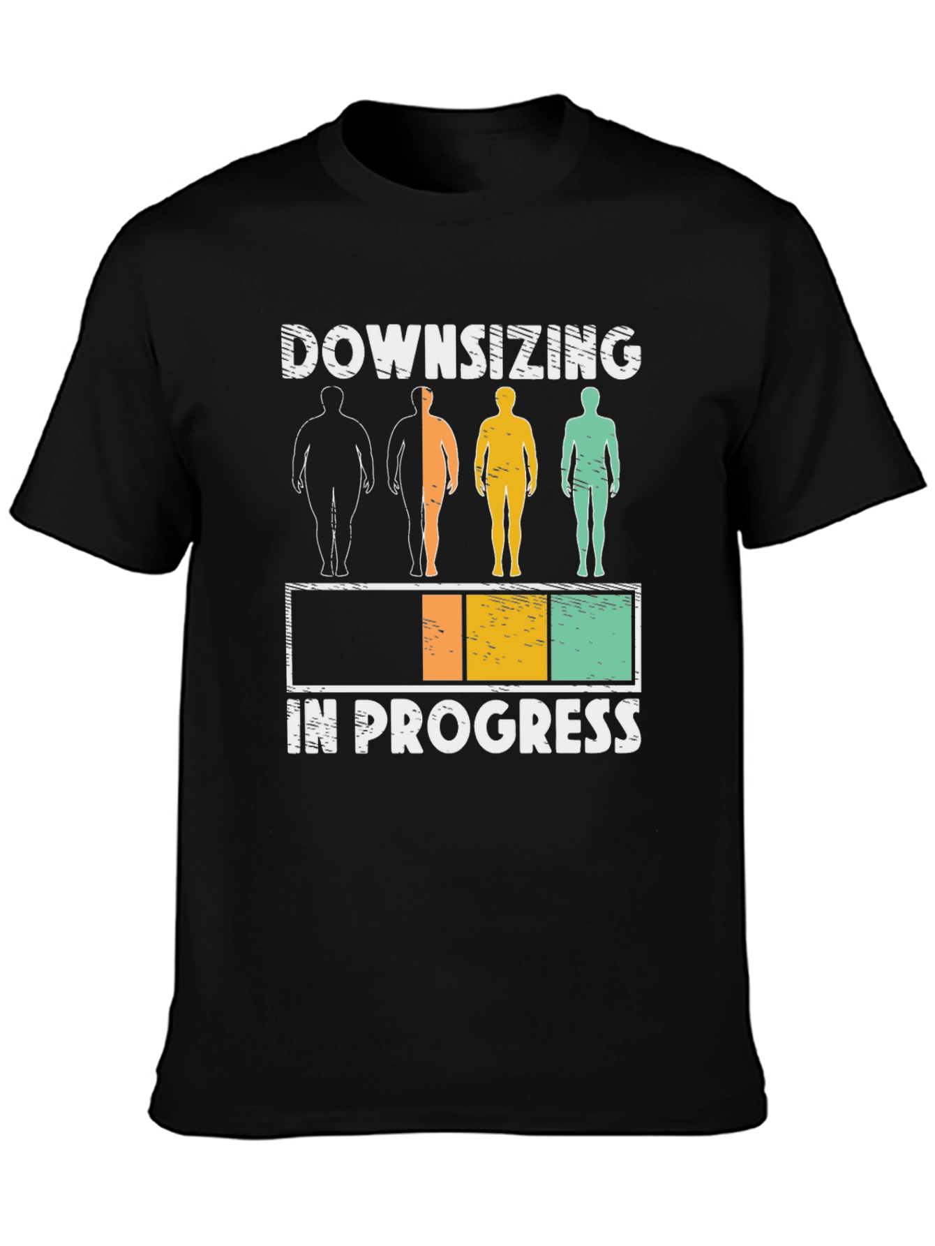 Downsizing In Progress Funny Gym Workout T-Shirt