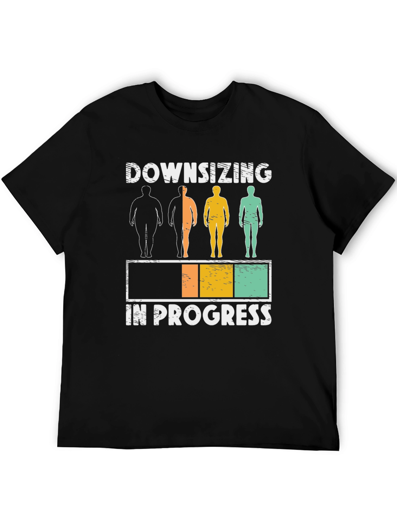 Downsizing In Progress Funny Gym Workout T-Shirt