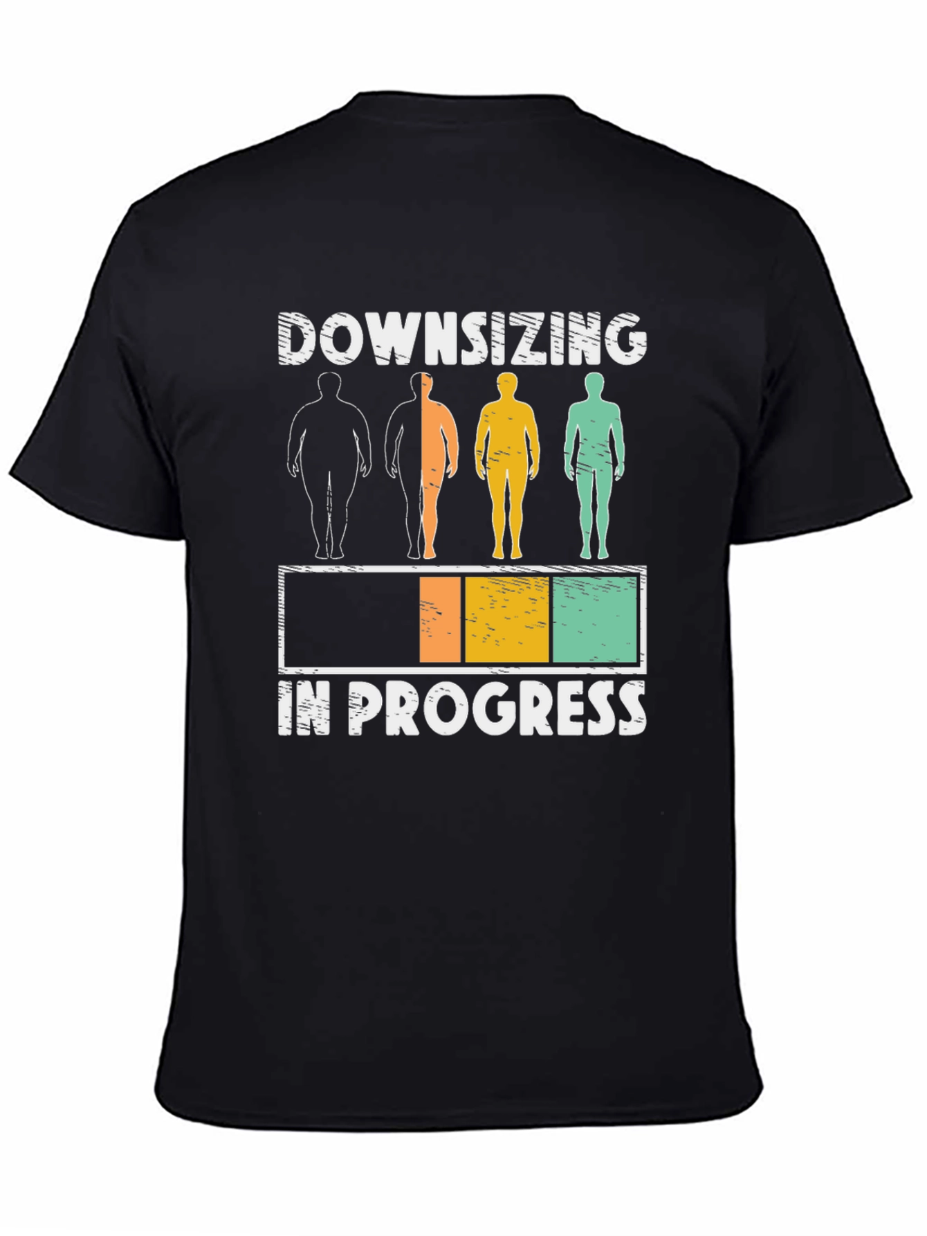 Downsizing In Progress Funny Gym Workout T-Shirt