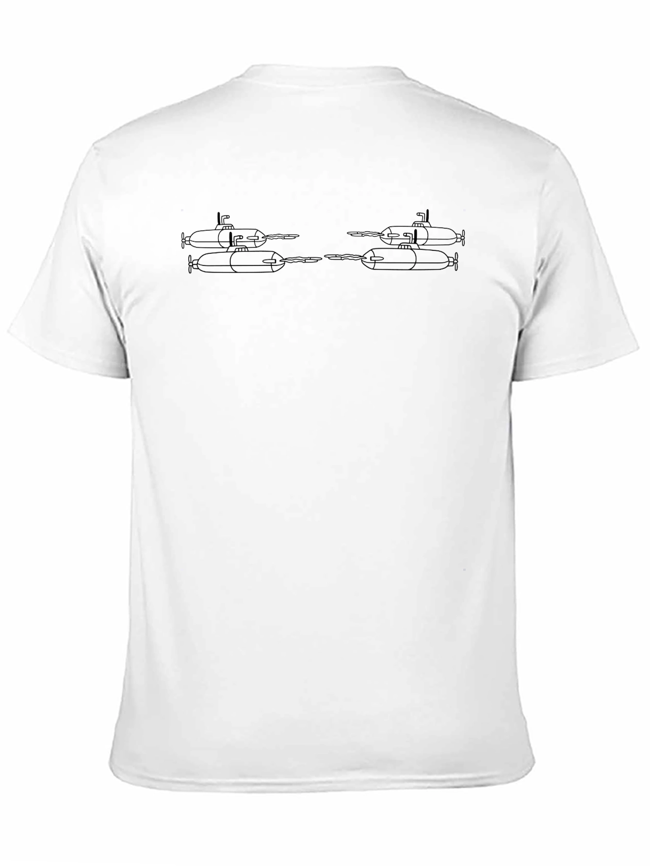 Submarine Graphic Tee - Black Cotton Casual Comfort