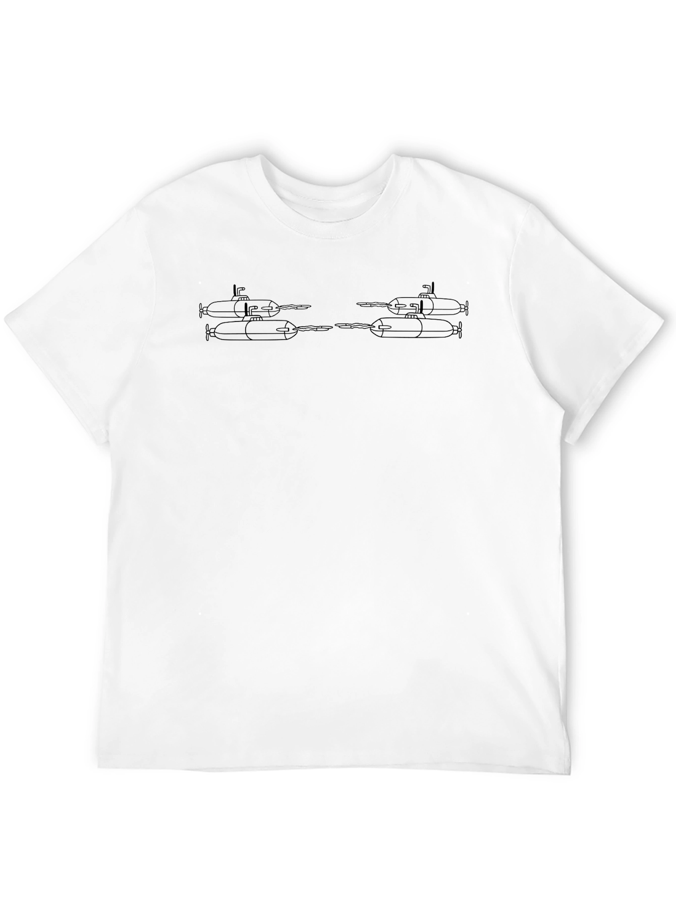 Submarine Graphic Tee - Black Cotton Casual Comfort