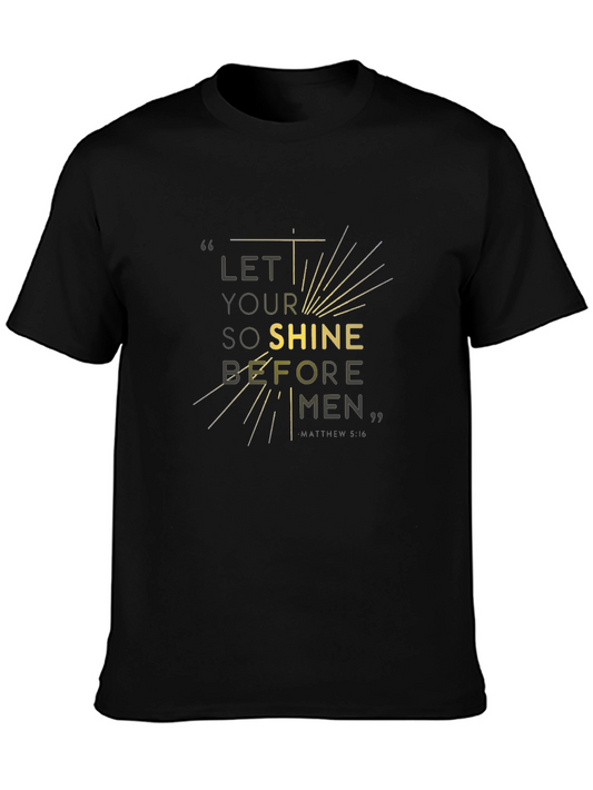 Let Your Light Shine T-Shirt - Christian Verse Tee