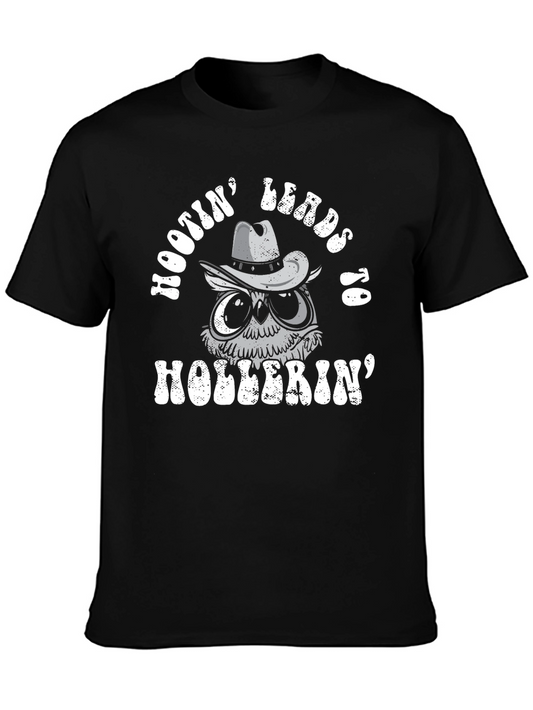Hootin Leads to Hollerin Owl T-Shirt