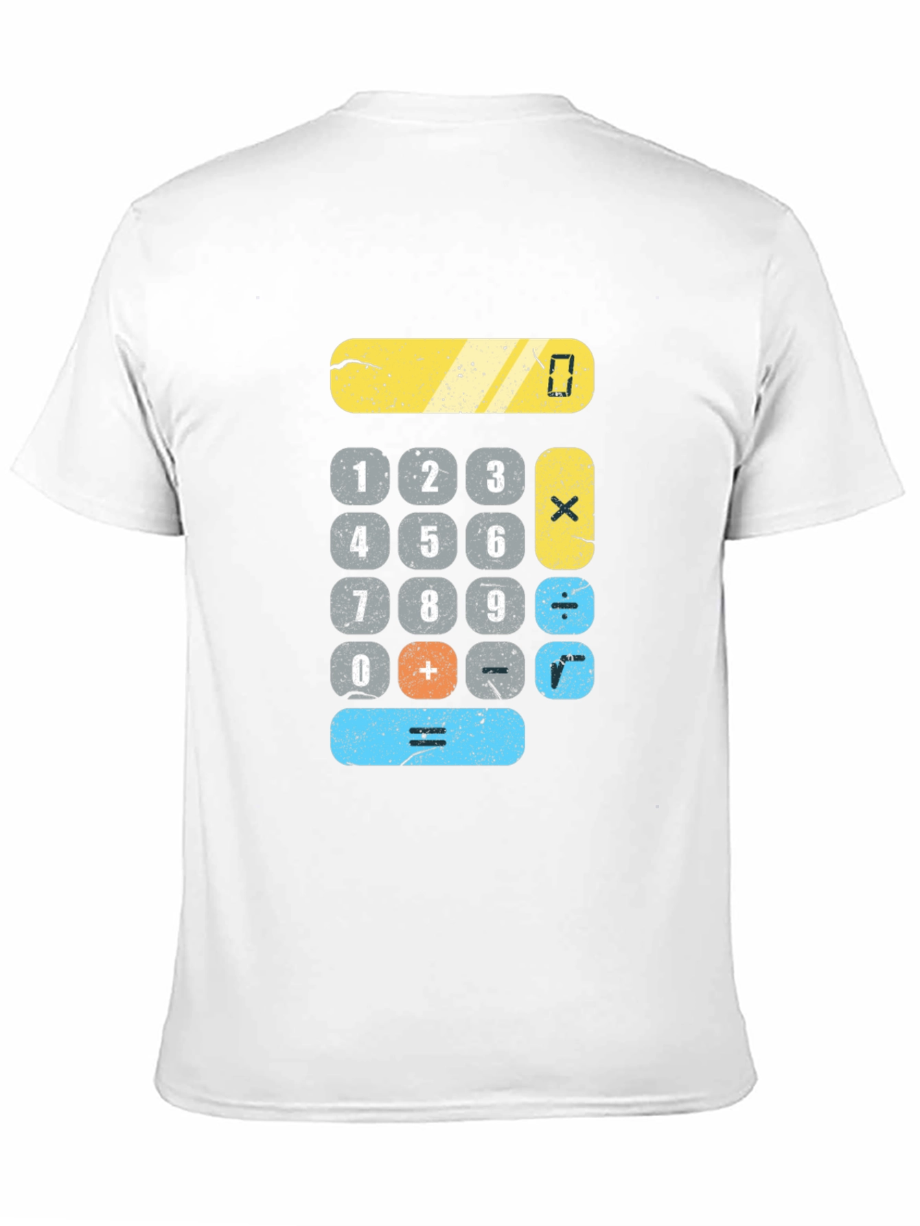 Calculator Graphic Print Black T-Shirt