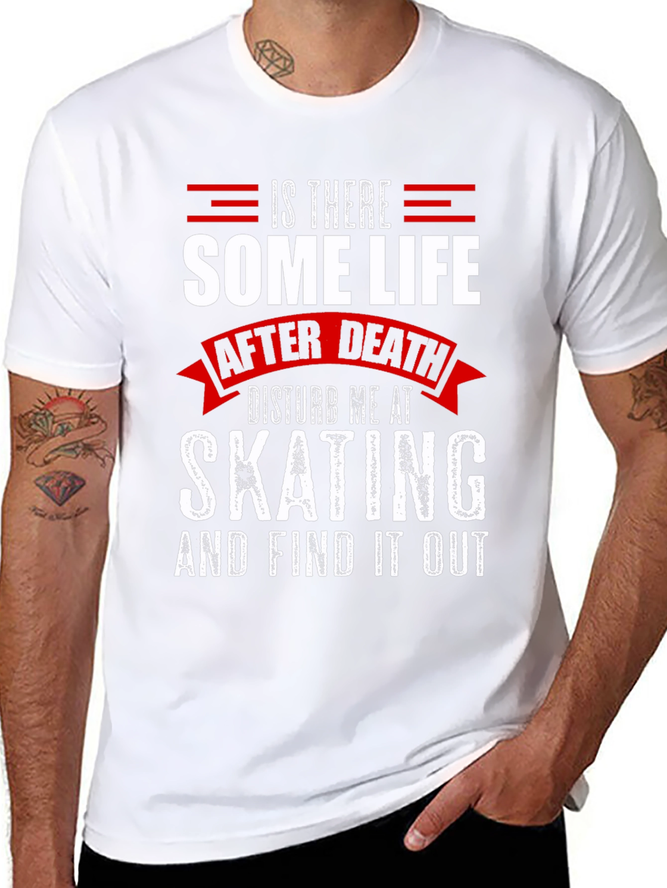 Is There Some Life After Death Skating T-Shirt