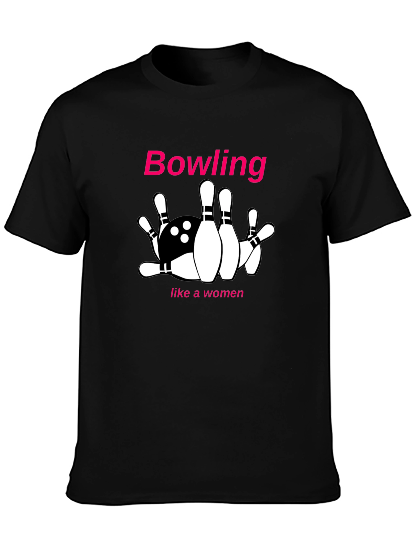 Bowling Like A Woman Graphic Tee
