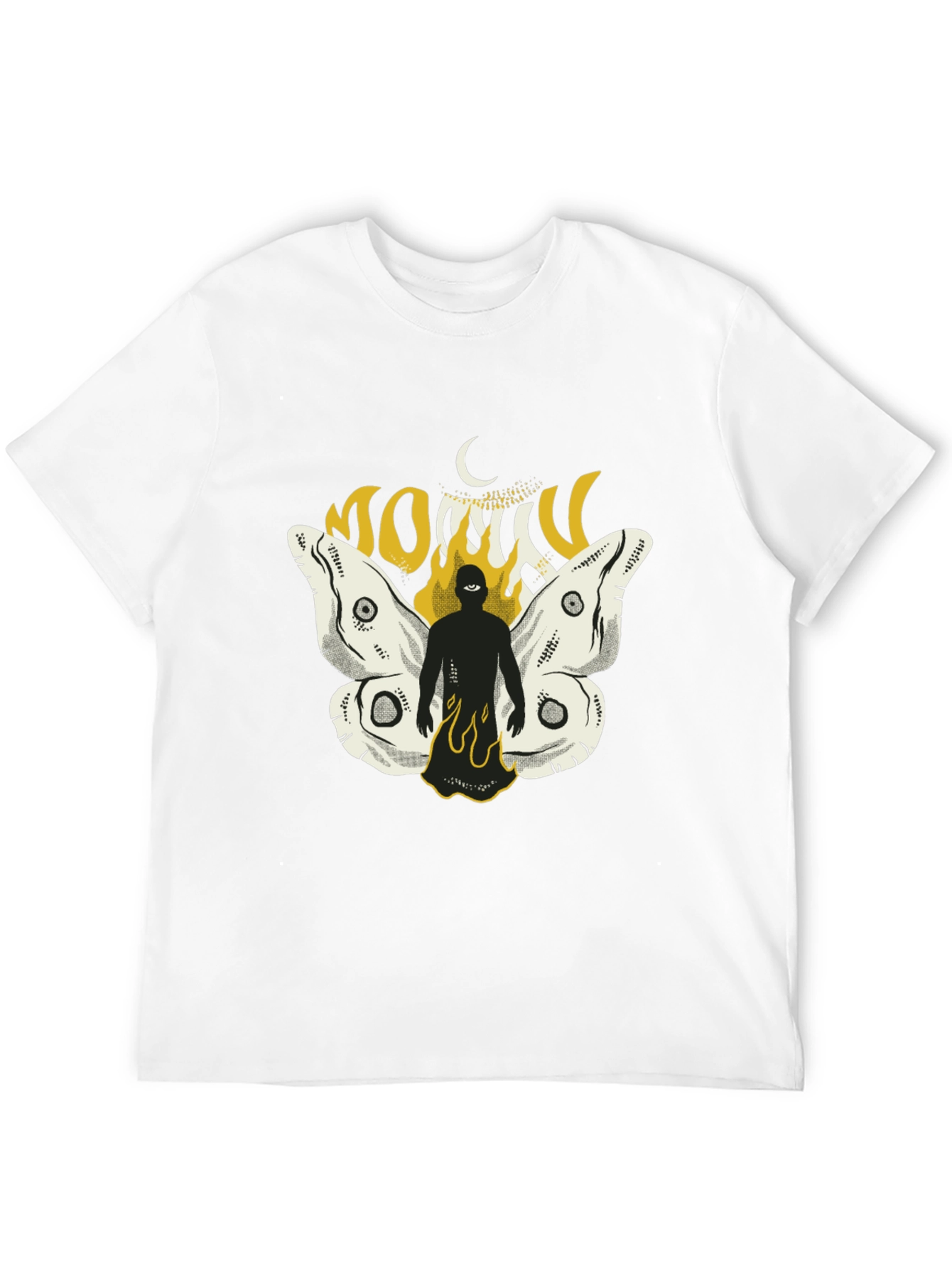 Mothman Graphic T-Shirt - Black