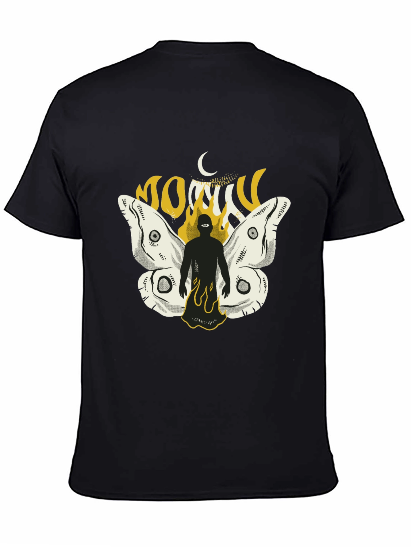 Mothman Graphic T-Shirt - Black