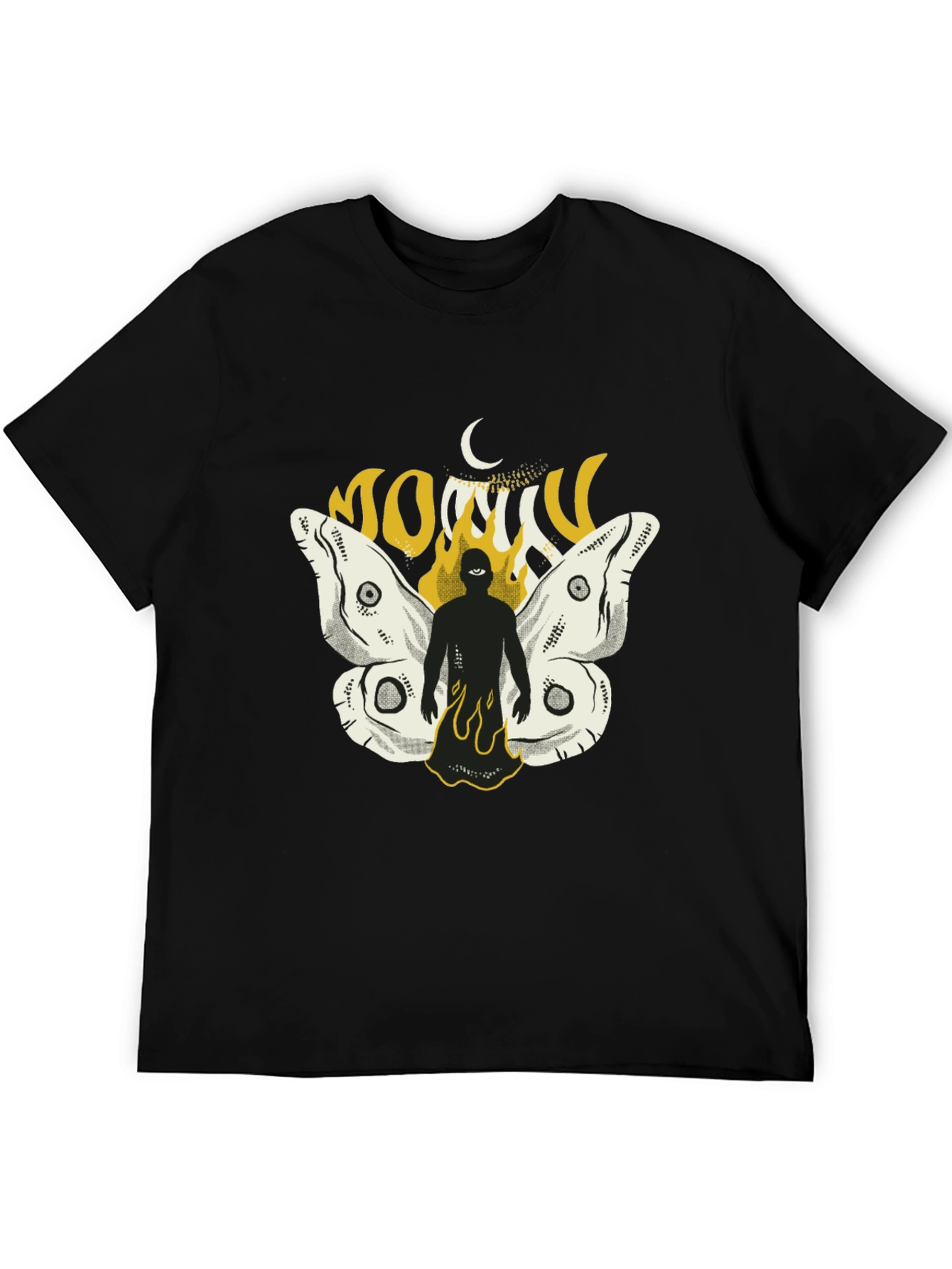 Mothman Graphic T-Shirt - Black