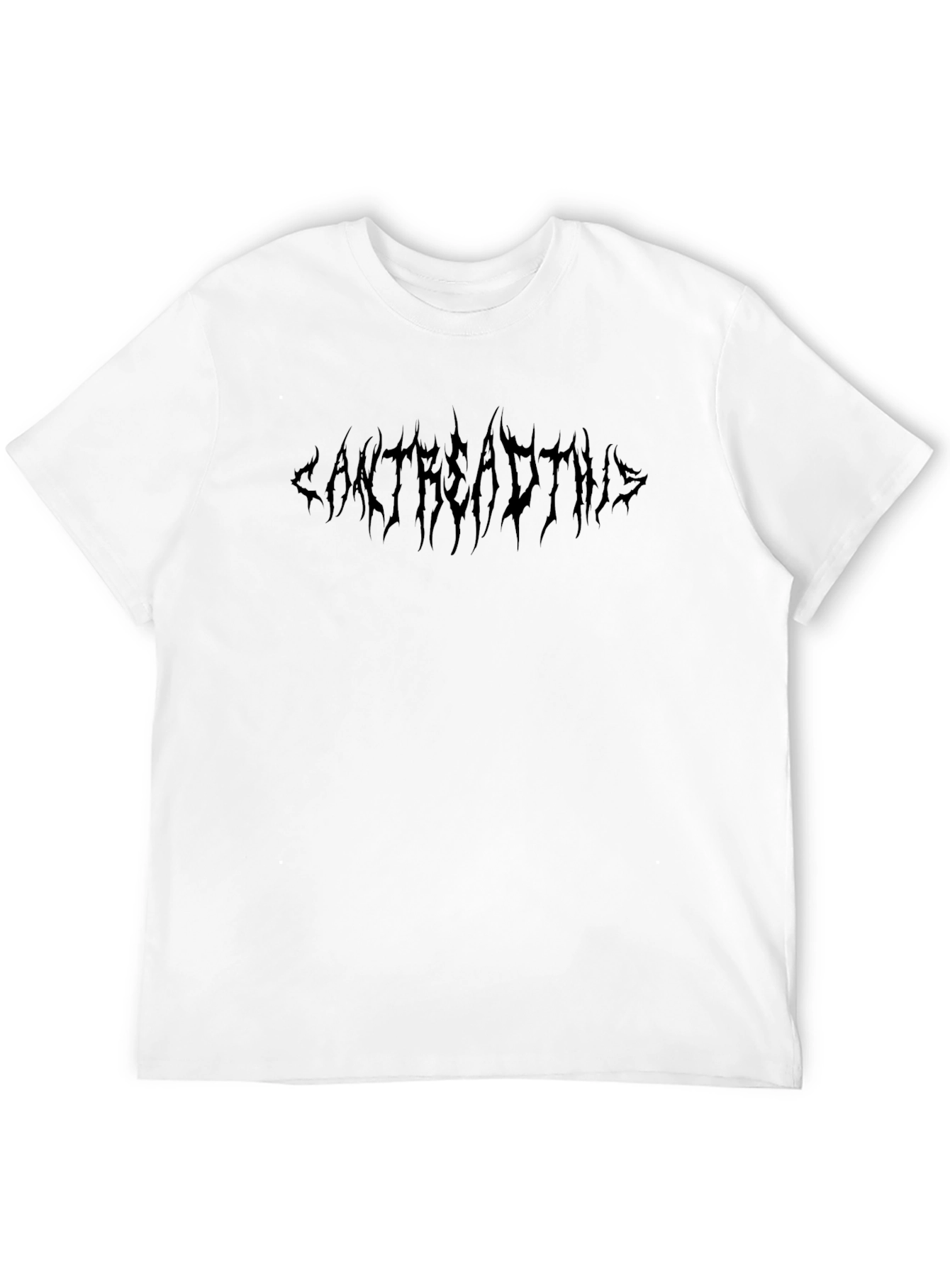 Edgy Black CANTREADTHIS Graphic Tee