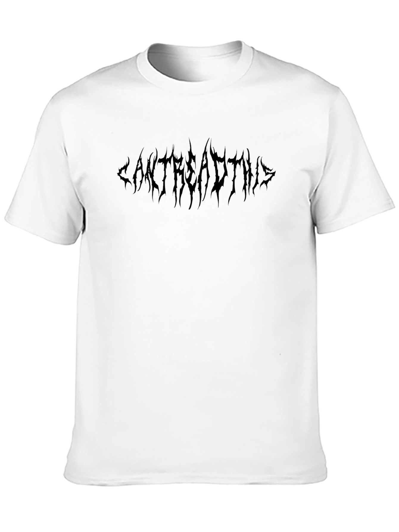 Edgy Black CANTREADTHIS Graphic Tee