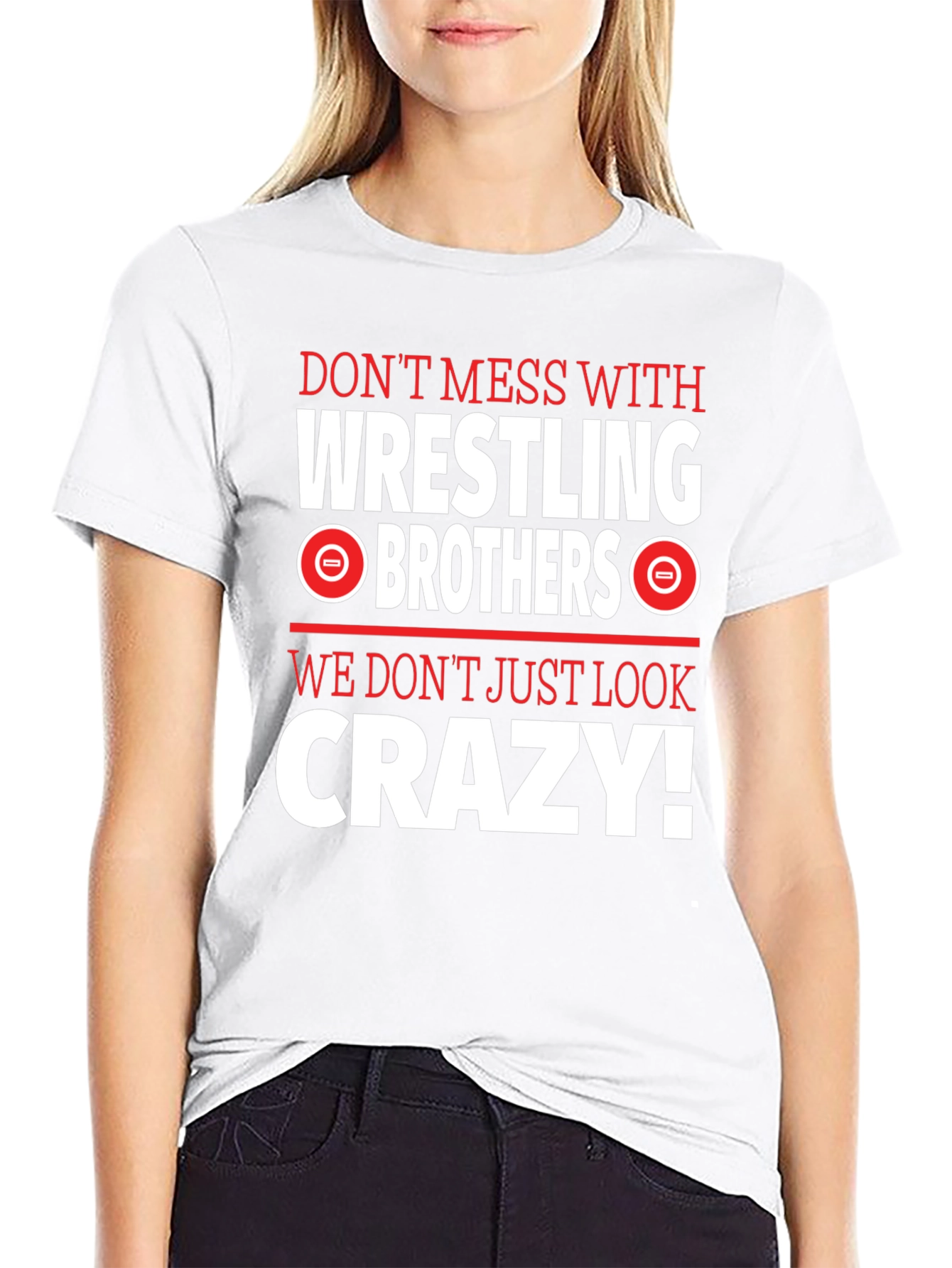 Wrestling Brothers Crazy Graphic Tee