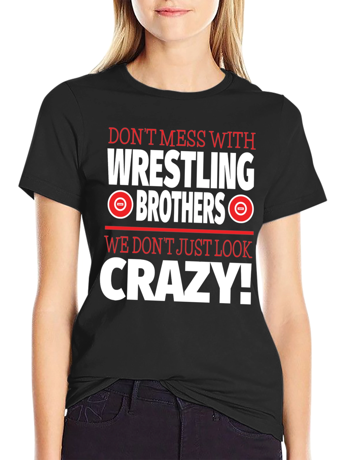 Wrestling Brothers Crazy Graphic Tee