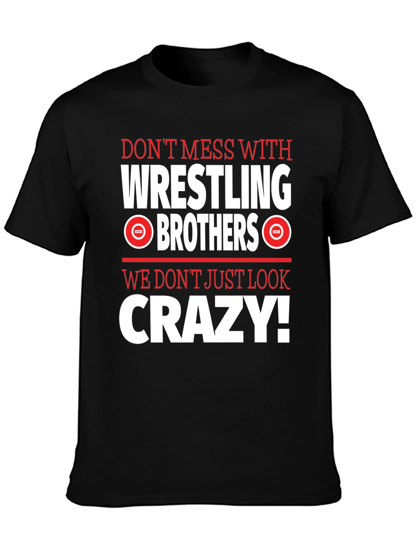 Wrestling Brothers Crazy Graphic Tee