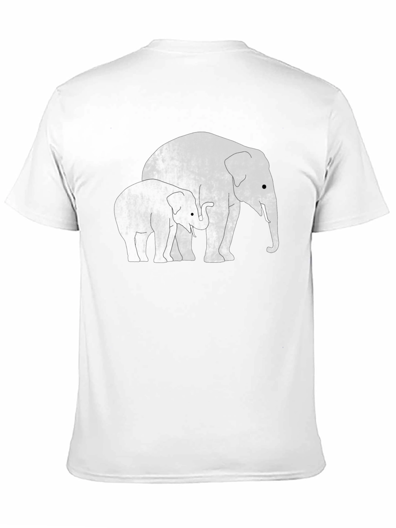 Elephant Family Black T-Shirt
