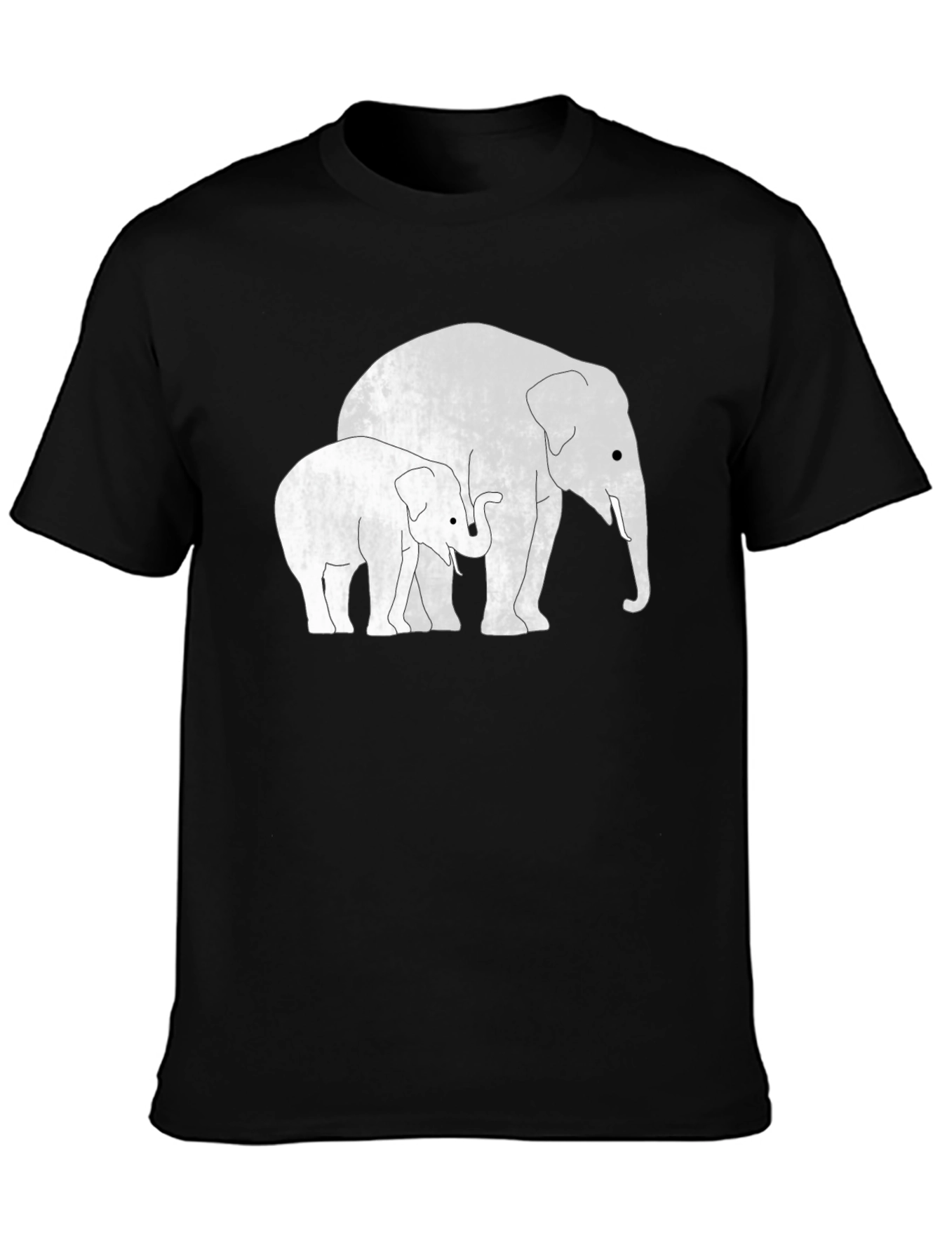 Elephant Family Black T-Shirt