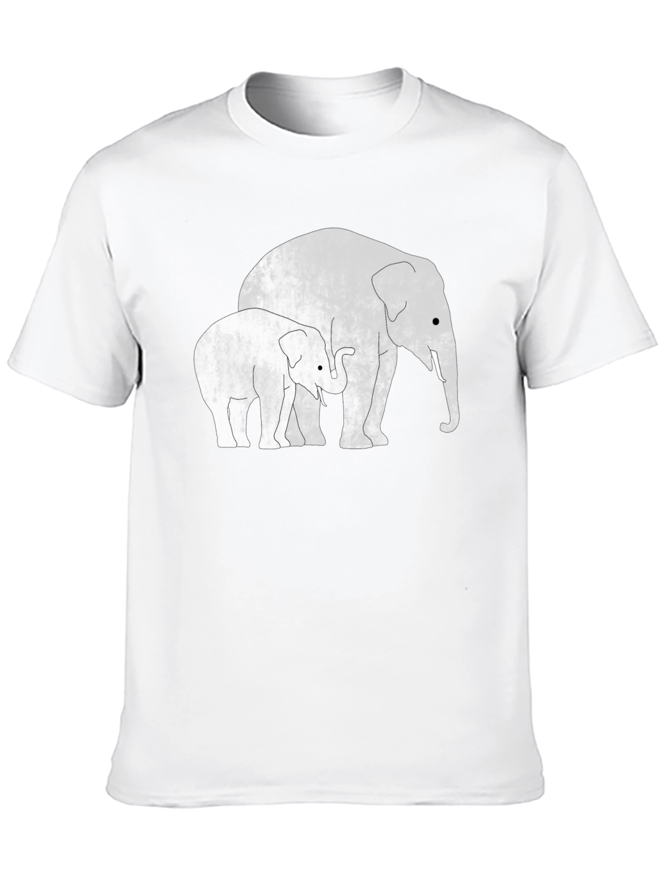 Elephant Family Black T-Shirt