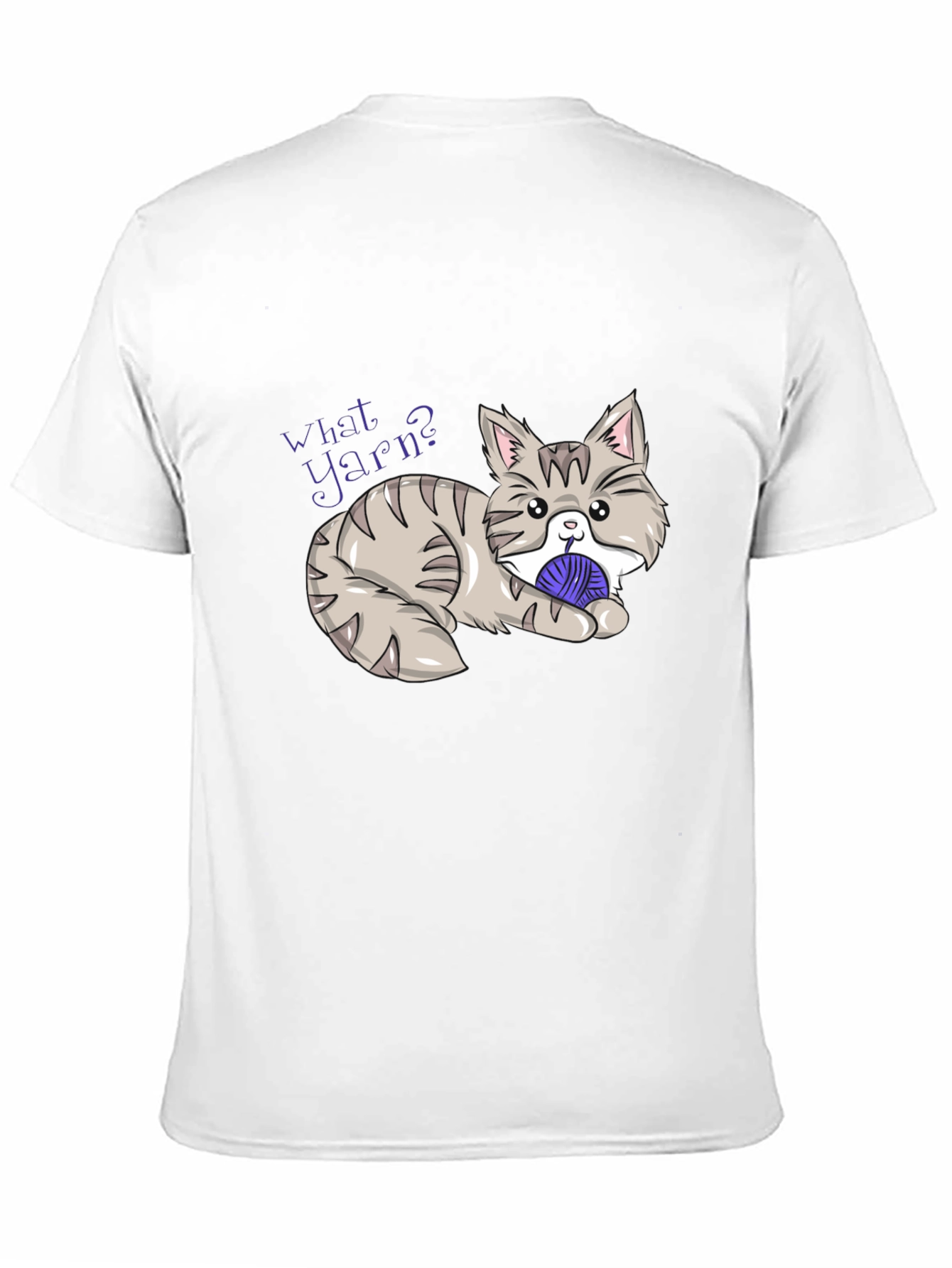 What Yarn? Cat Graphic T-Shirt - Novelty Tee