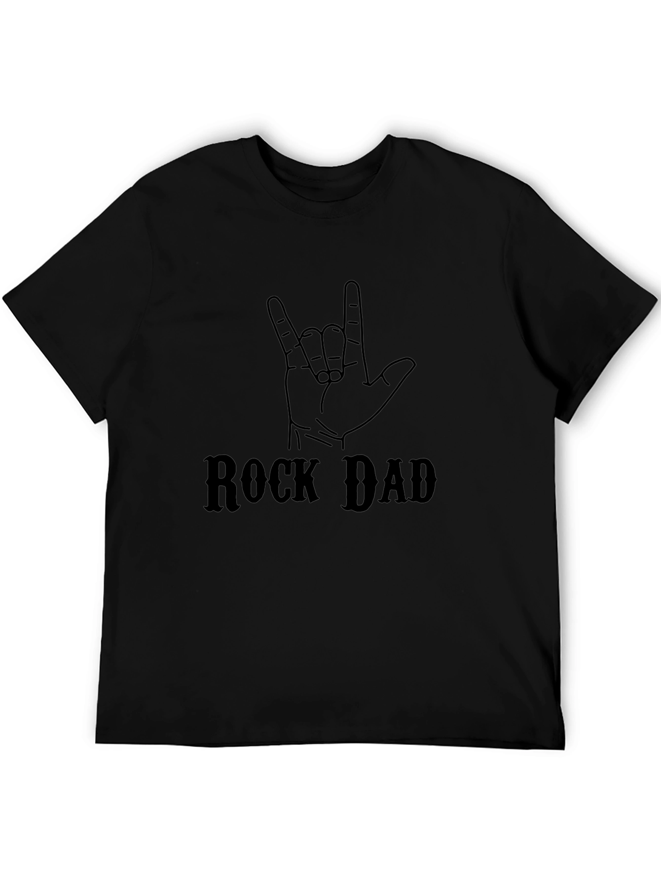 Rock Dad Graphic T-Shirt - Black