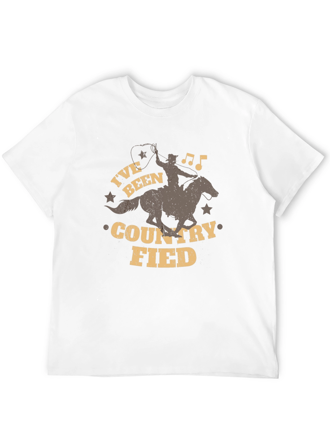 Country Fied Graphic Tee - Cowboy Design