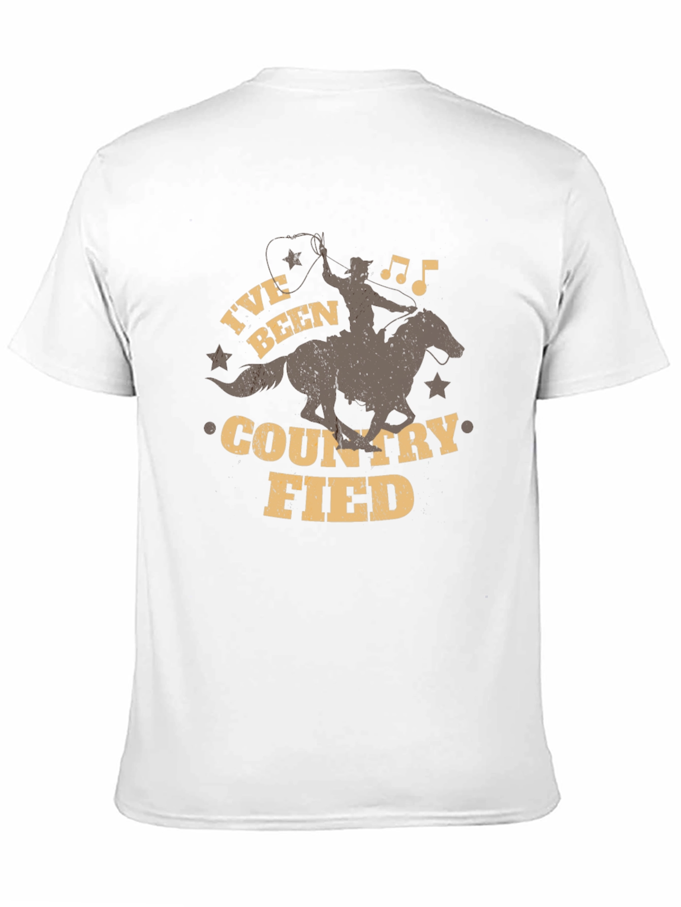 Country Fied Graphic Tee - Cowboy Design