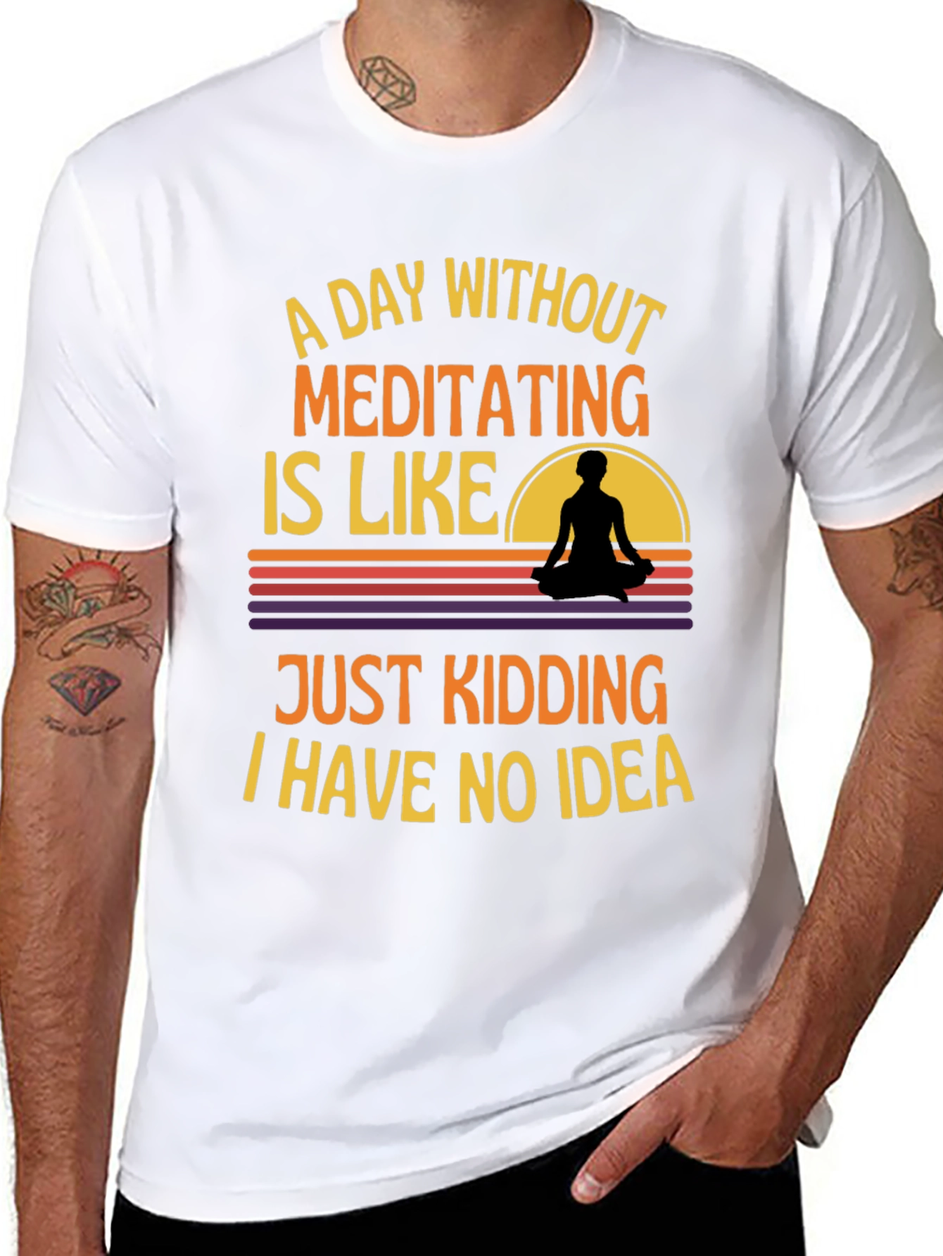 Meditating T-Shirt: A Day Without Meditating