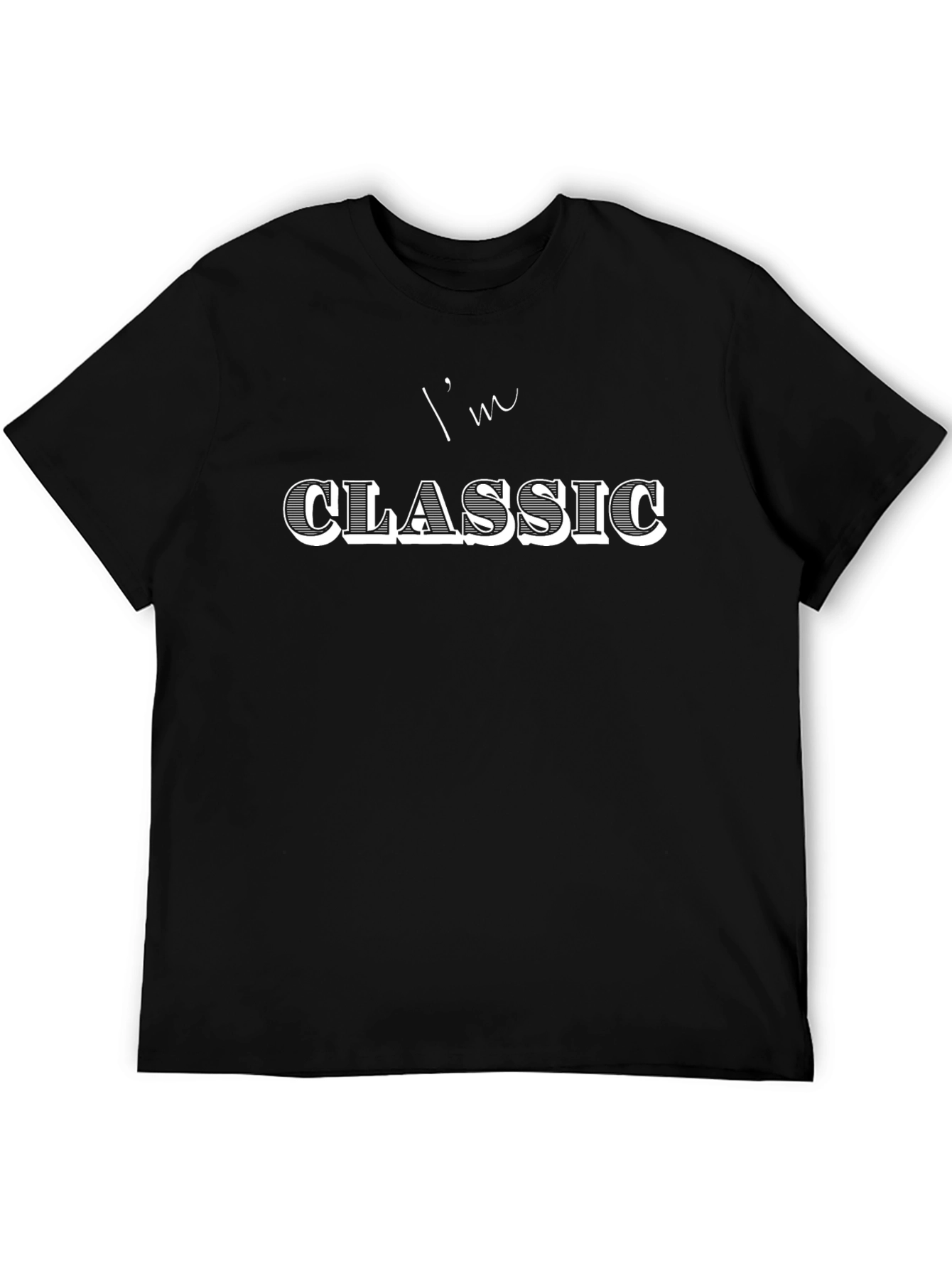 Im Classic Black T-Shirt - Stylish Mens Tee
