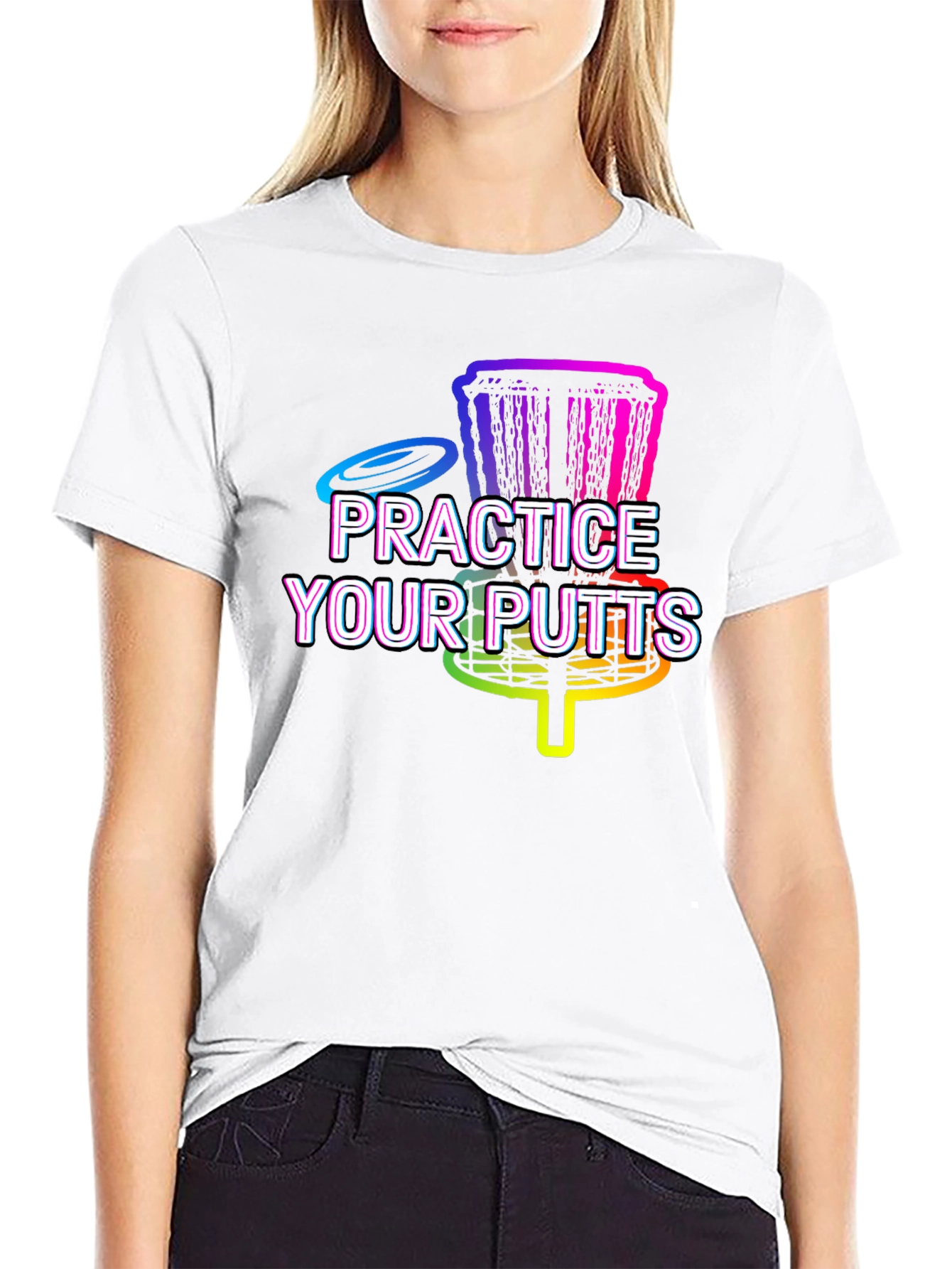 Practice Your Putts Disc Golf Graphic T-Shirt