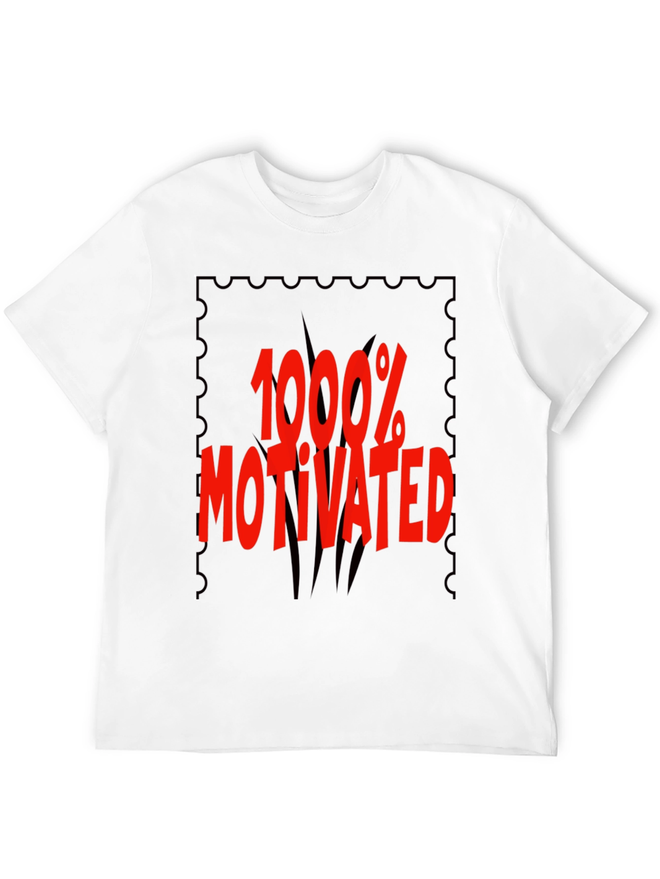 1000% Motivated Graphic Tee - Black