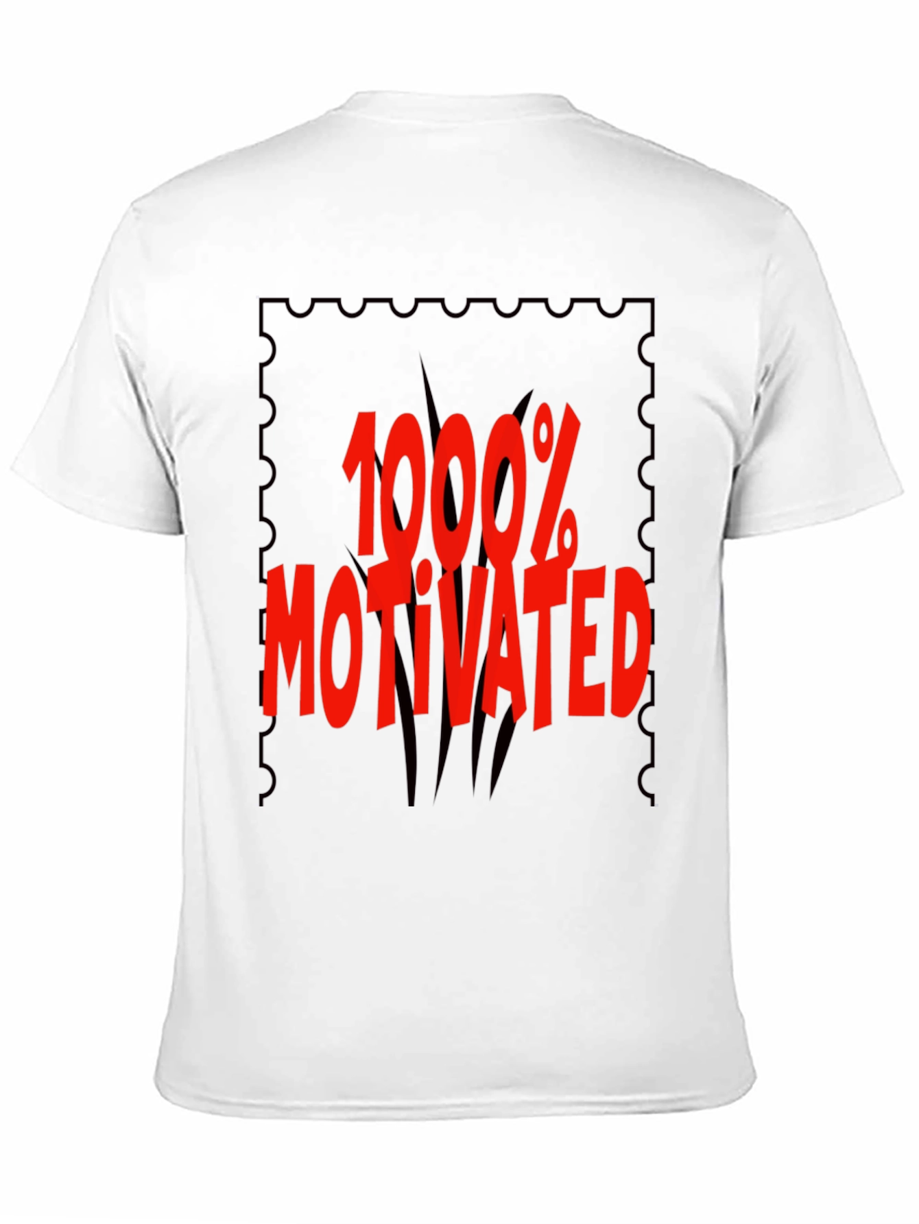 1000% Motivated Graphic Tee - Black