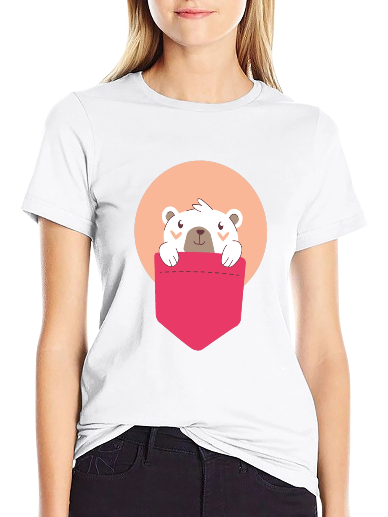 Cute Bear Pocket Graphic Tee