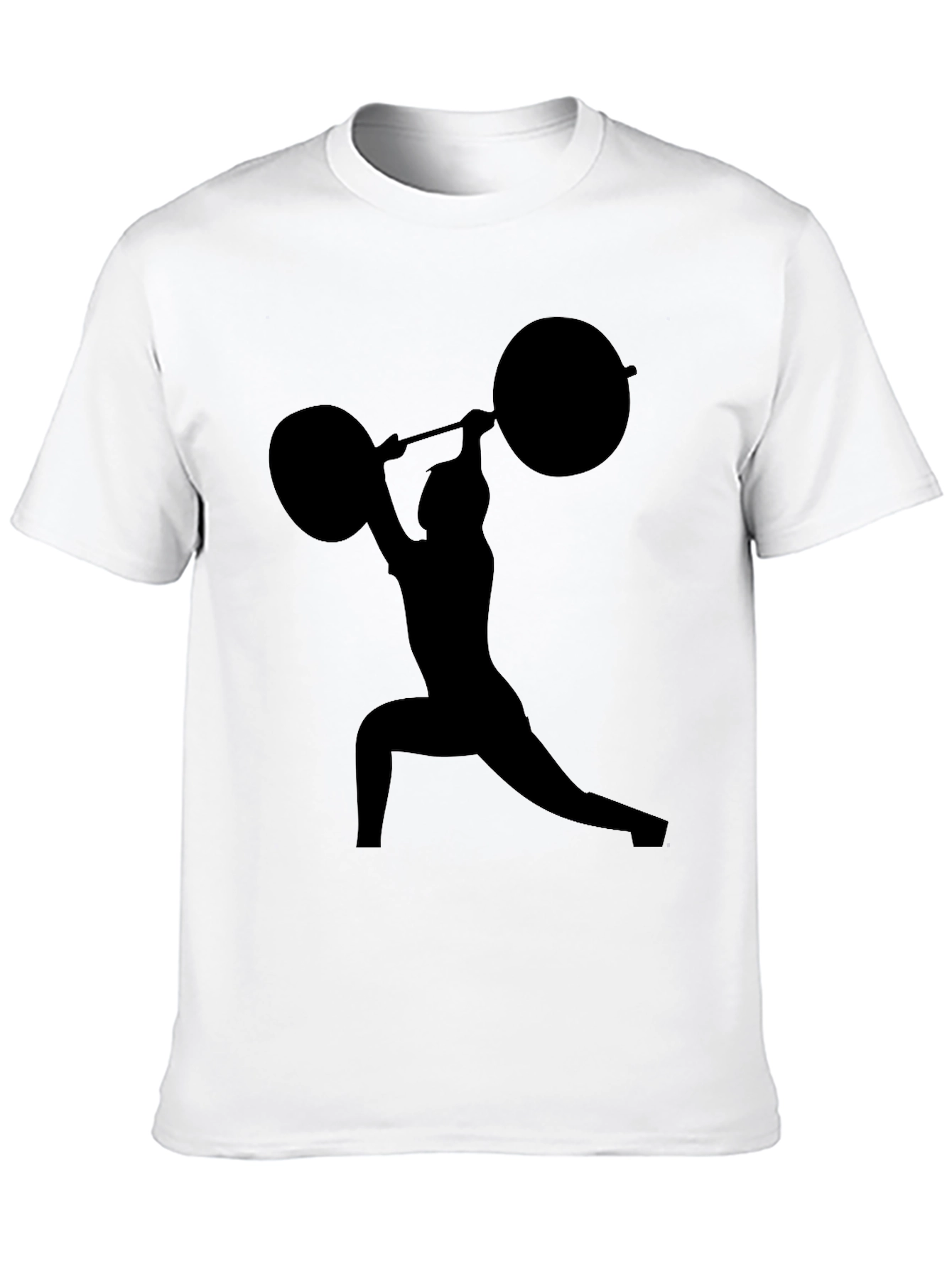 Weightlifting Silhouette Black T-Shirt
