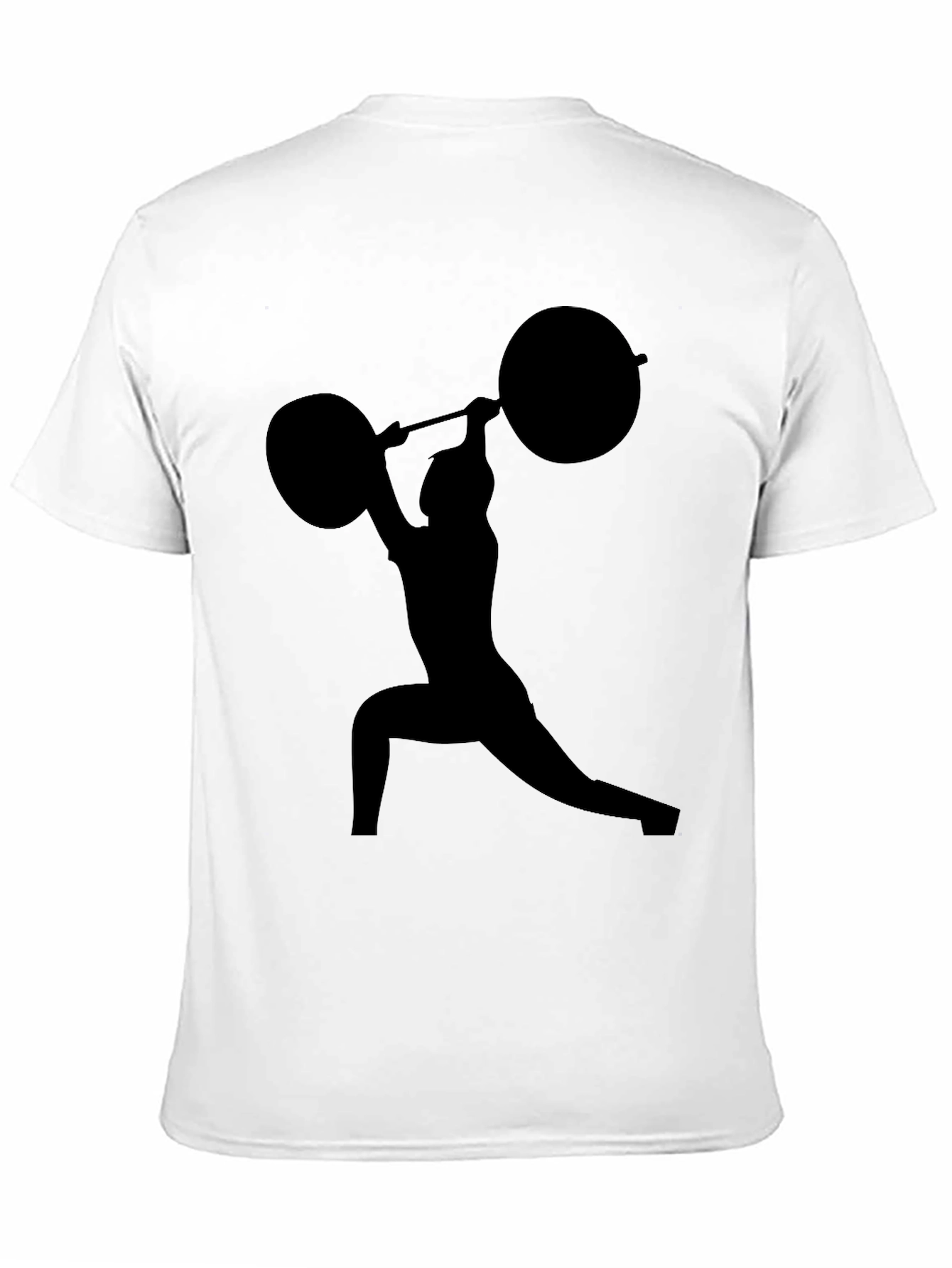 Weightlifting Silhouette Black T-Shirt