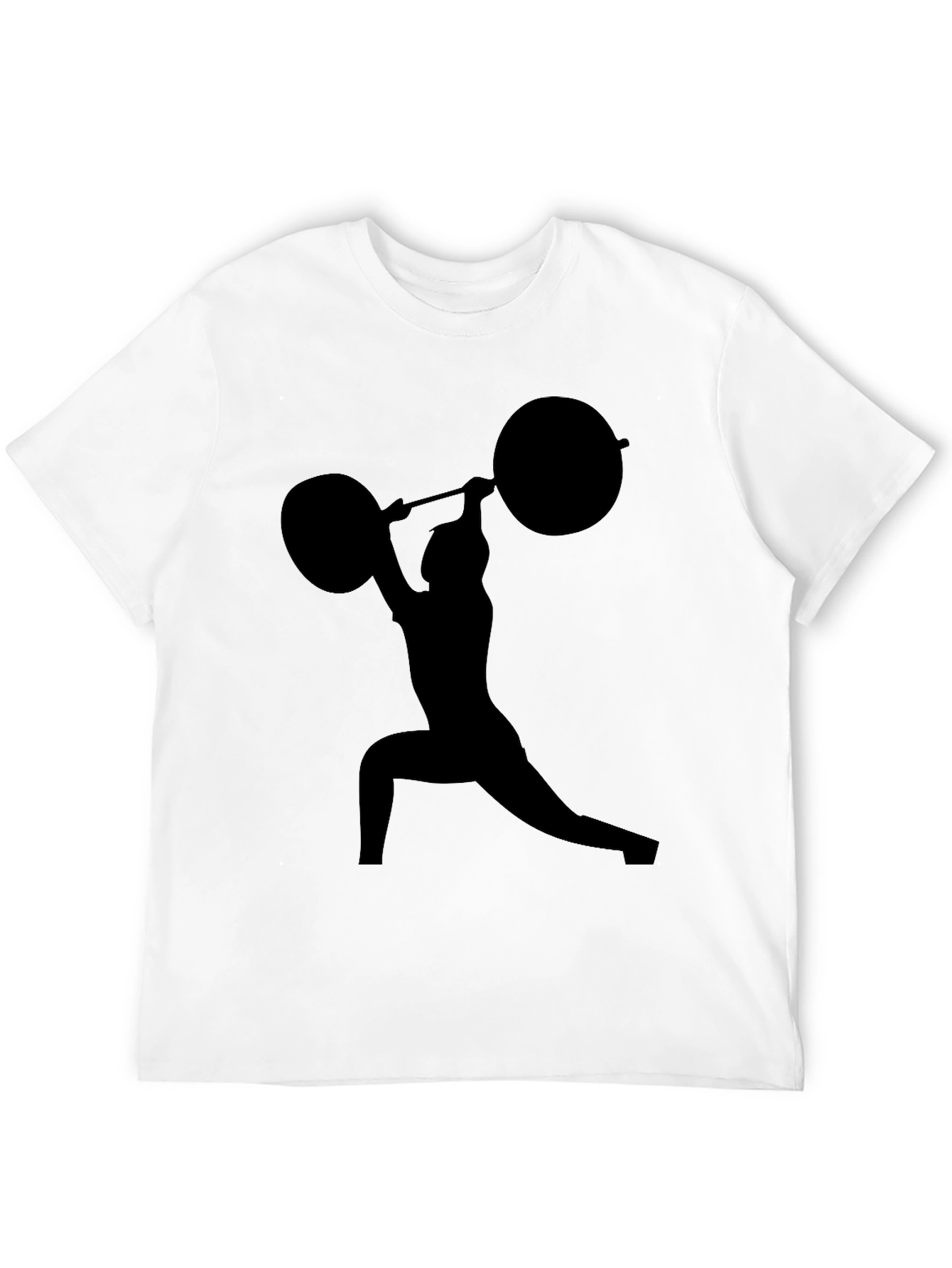 Weightlifting Silhouette Black T-Shirt